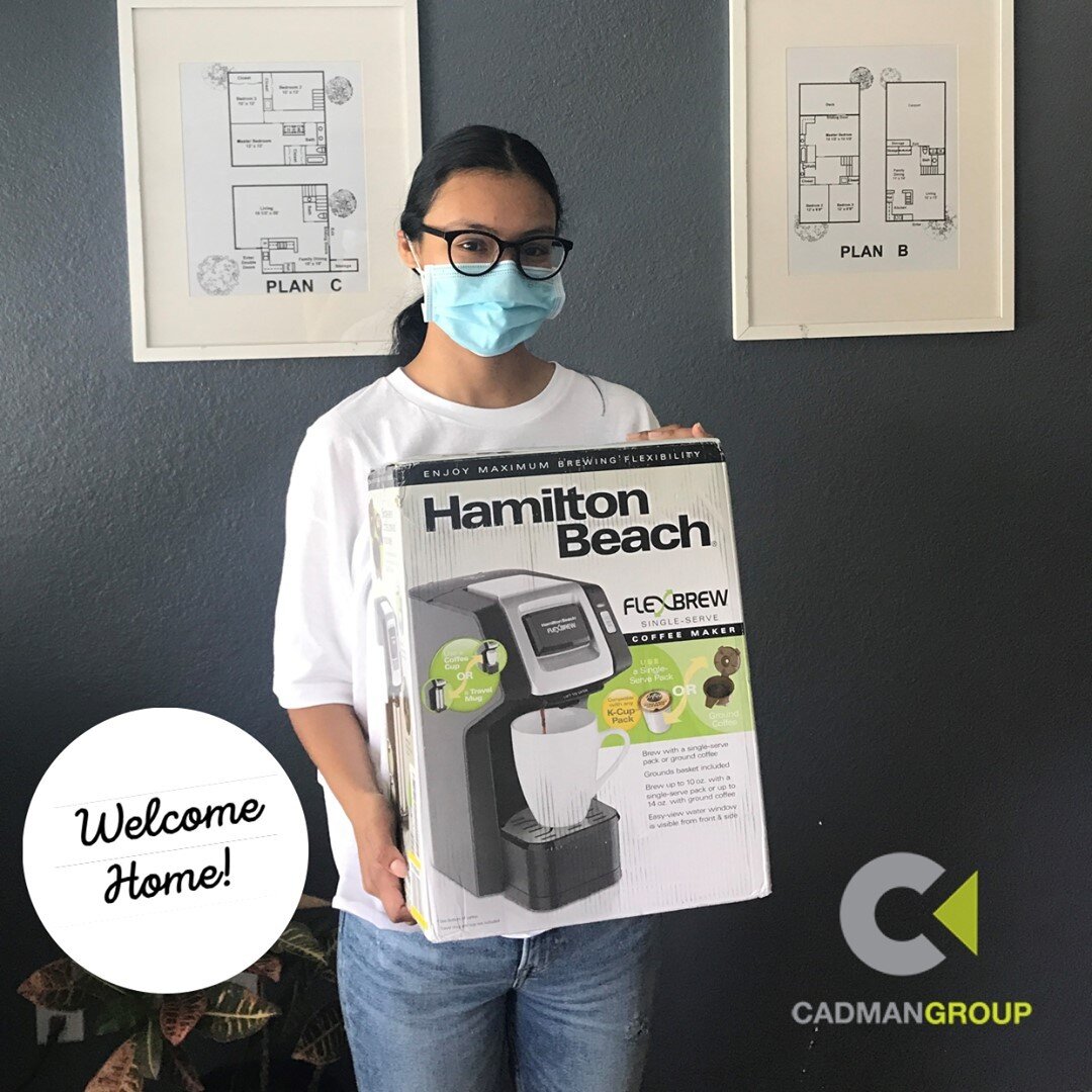 A warm neighborhood Welcome Home to the Guillen-Vegara Family, who just moved in to their new home in Cypress.  For their housewarming gift from us, they chose a new Hamilton Beach coffee maker. ☕ ☕ ☕

We're so glad you're here!  Welcome to the neigh