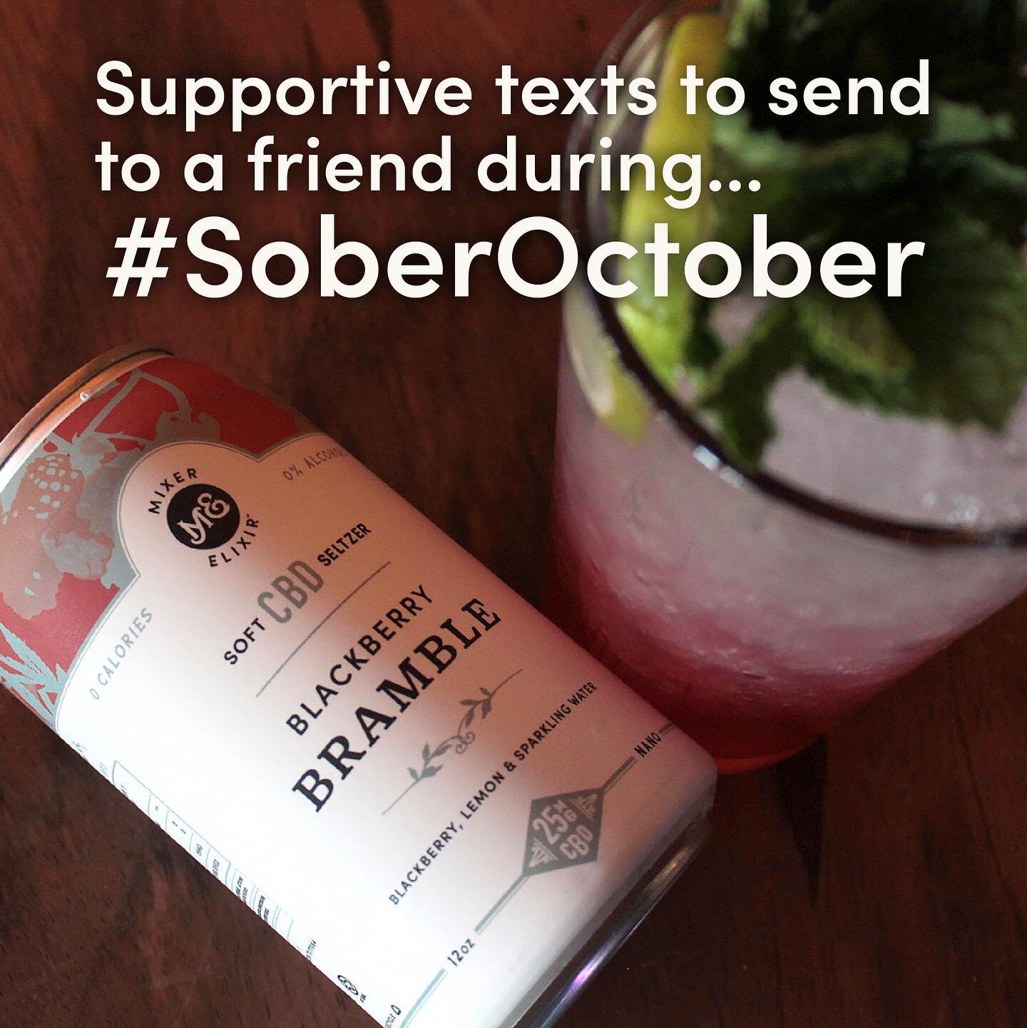 📱: &ldquo;Mocktails and chill? 😏 &ldquo; 

#SoberOctober is almost over! Some people are adopting this lifestyle , and others are happy to have taken a break! 

We just wanted to congratulate you on your journey, you did it! 👏

#mocktails #sober #