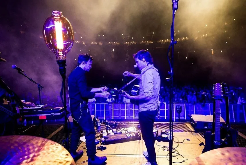 The Barr Brothers out on the road in North American arenas with @mumfordandsons. New album out this Friday! 📸 x @nicholassuttonbell