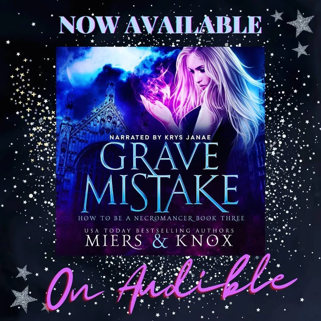 #narrator ~ Now Available on #Audible!

My lucky audiobook #13, GRAVE MISTAKE is book 3 in the 5 part epic starring Vexa Tzarnavaras. Join her, Ethan, Cole and the gang on their as they make their way through the fantastical world, to find a way to s