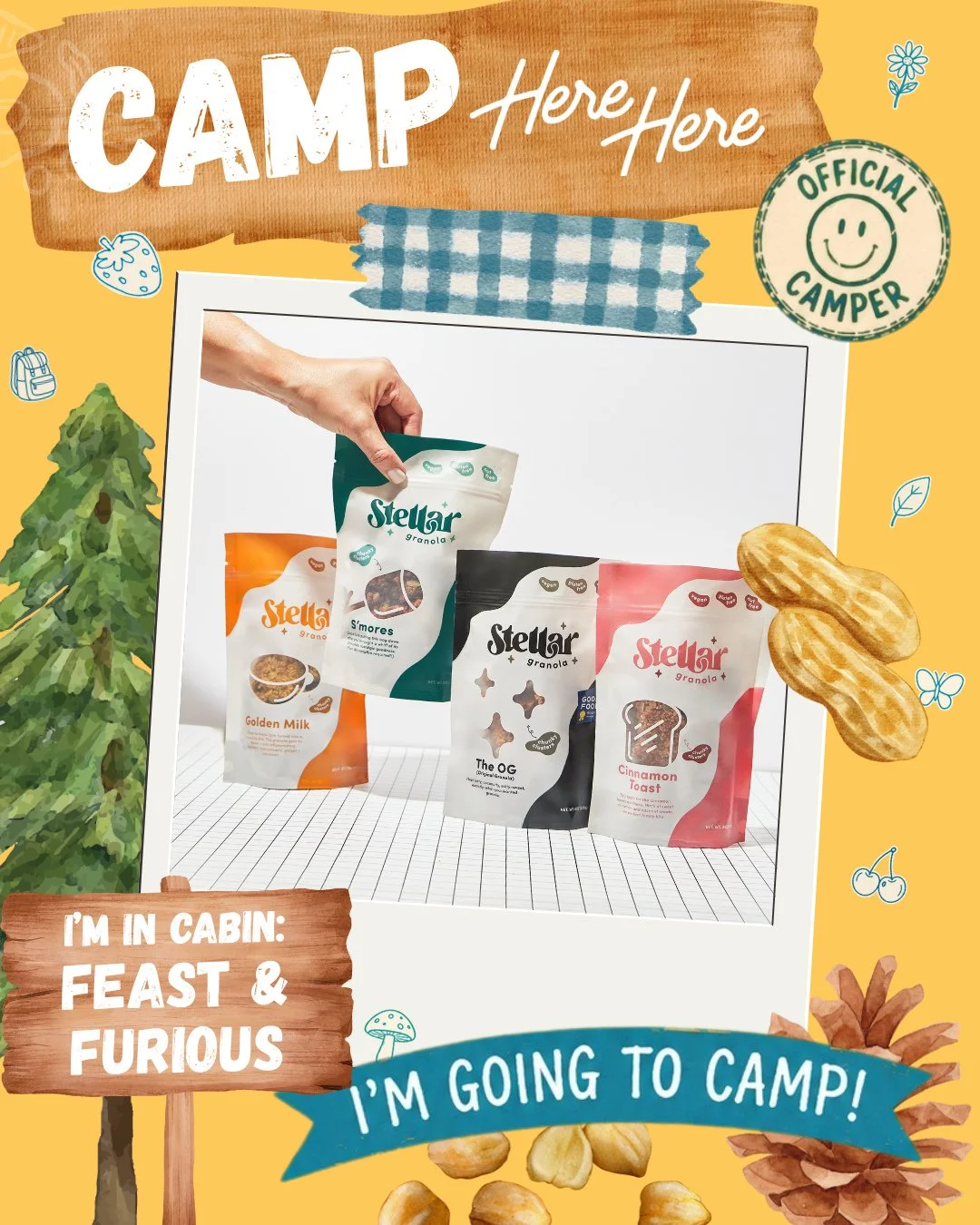 We are going to "camp" with @hereheremkt this June! Keep an eye out for special deals and discounts this month with shopping on Here Here Market! 👀 ⁠
⁠
#discount #camp #summer #summertimechi