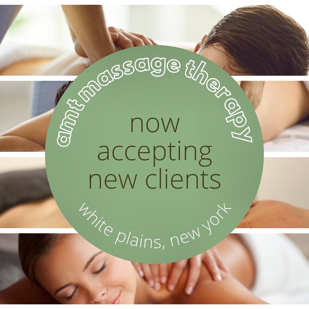 AMT MASSAGE THERAPY AND BODY CONTOURING STUDIO is happy to announce we are now accepting new clients.

Jump start your wellness routine and book a massage today at @amt_massagetherapy !
&bull;
&bull;
#whiteplains #nyc #massagetherapy  #bodycontouring