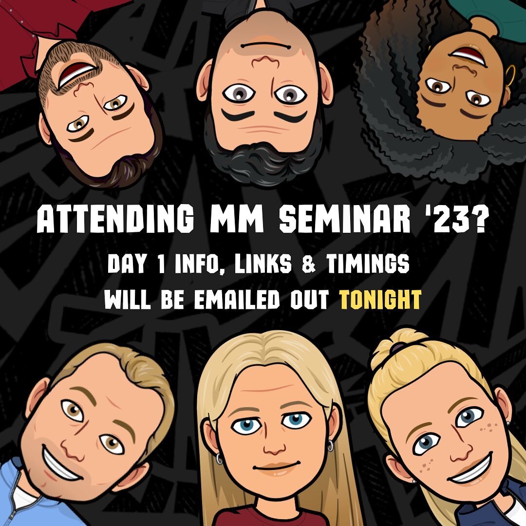 🎉 Info, links and timings for Day 1 of the My Momentum Seminar will be emailed 📧out on Friday evening (8/11). If you don&rsquo;t see it in your inbox or spam later tonight, please shoot us a DM and we&rsquo;ll get you taken care of!