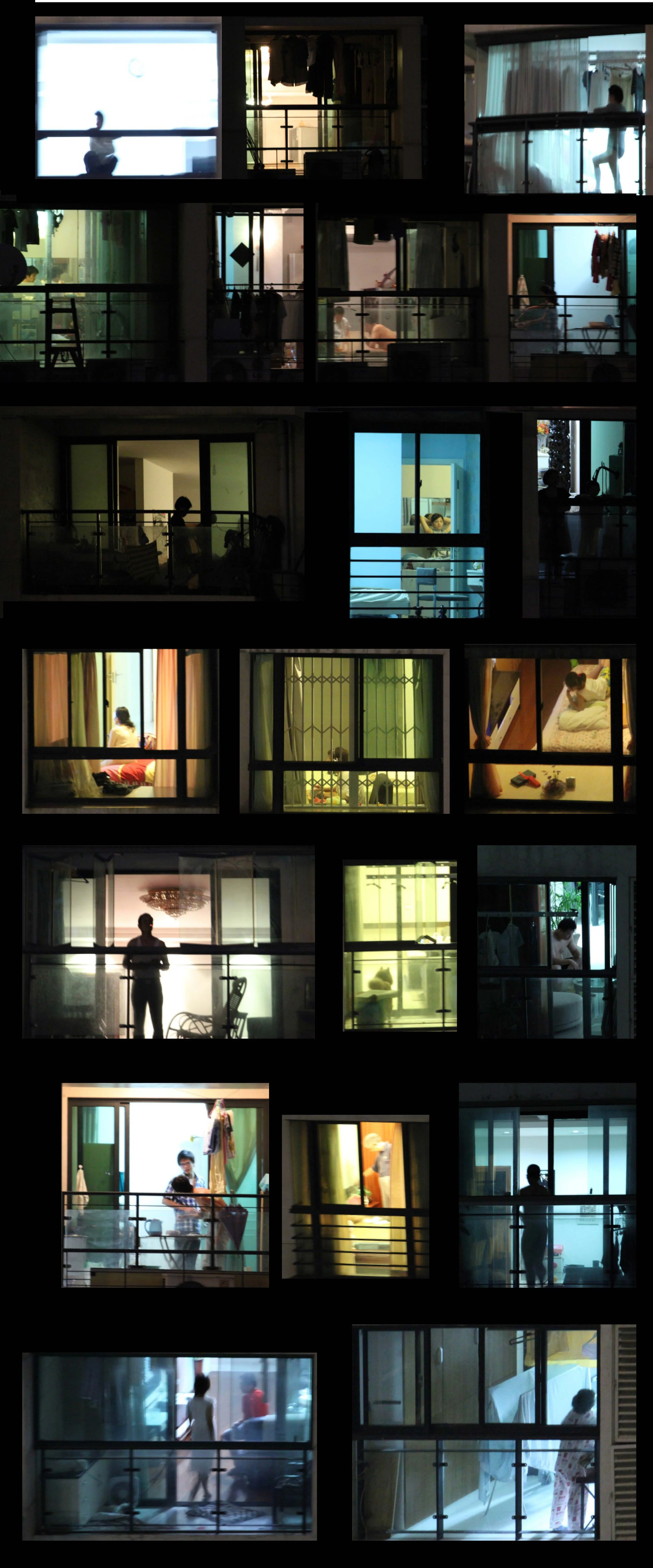 Inspirational research showing colorful cubicles within a black silhouette