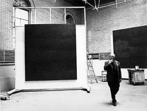 Rothko's studio and easel