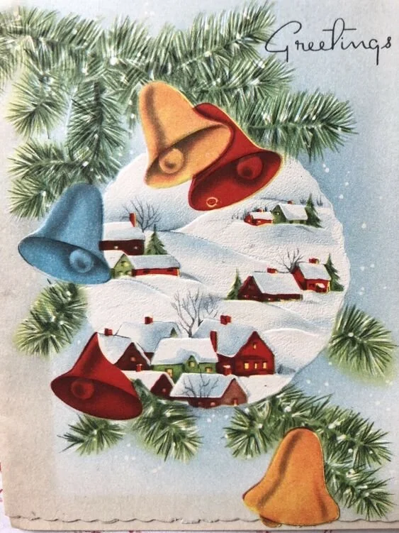 1940's Bell Postcard - inspiration for the look and feel of Holiday Inn