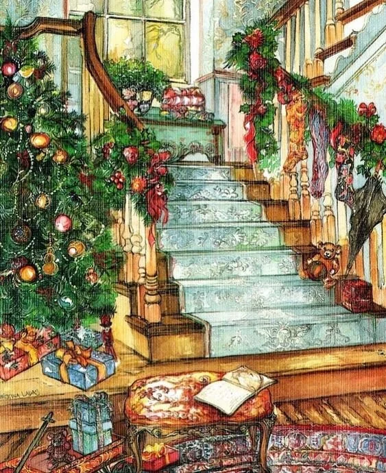 1940's Christmas research, look and feel of the Inn.  Warmth, color palette, mood.