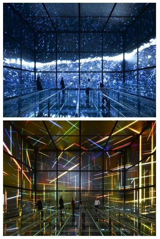 Research- The gridded cube was a strong influence on the design.  Christopher loves order and prime numbers.   