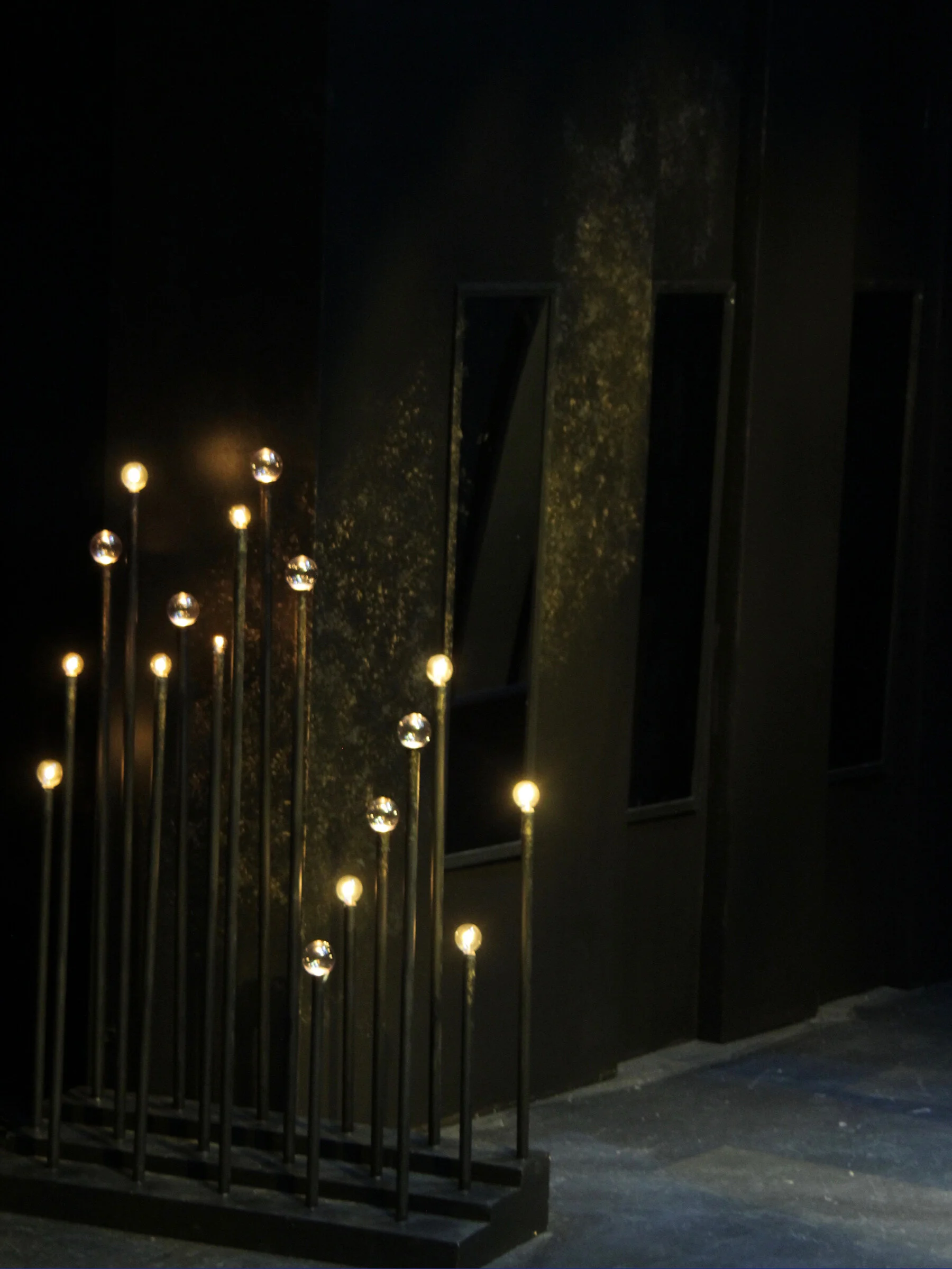 Floor lights as candles