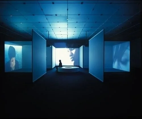 Research: This was my main piece of research.  This gave me the frames, cubicles and translucency I was looking for.