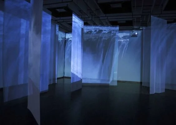 Research:  To try and transform the space for the various locations I wanted to be able to bleed light through layers of the space