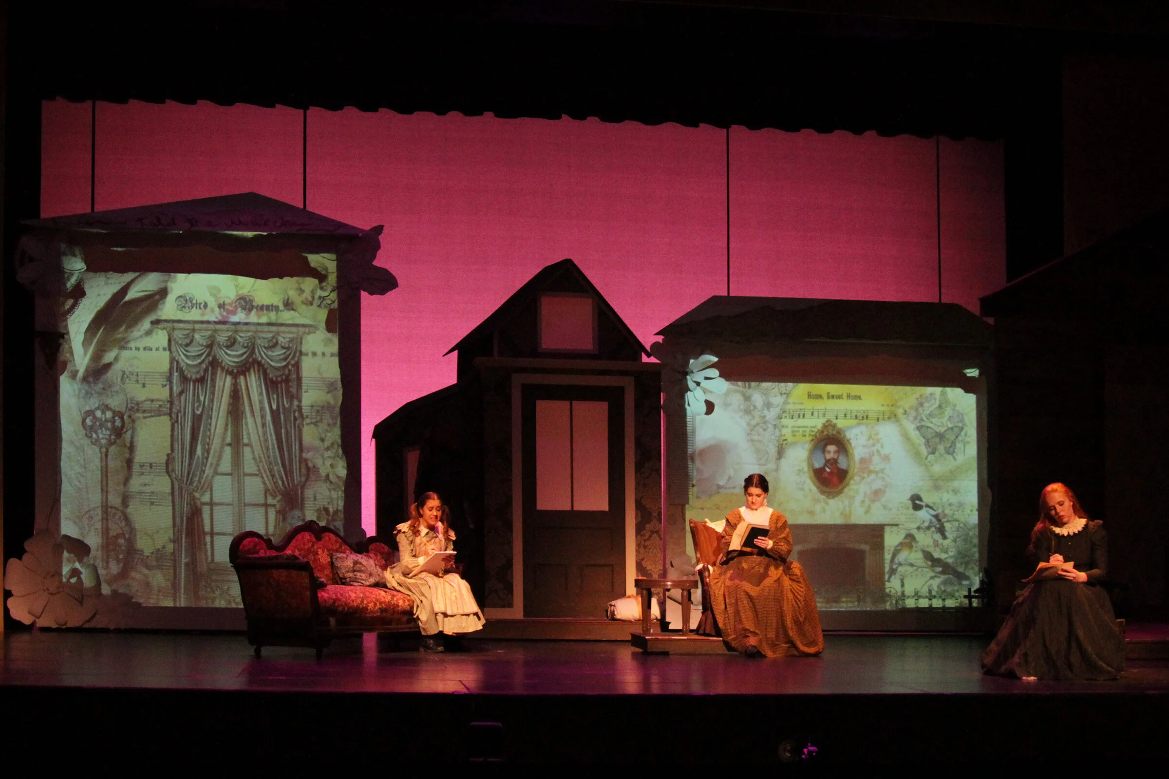 Door unit and collaged screen make up the March's home