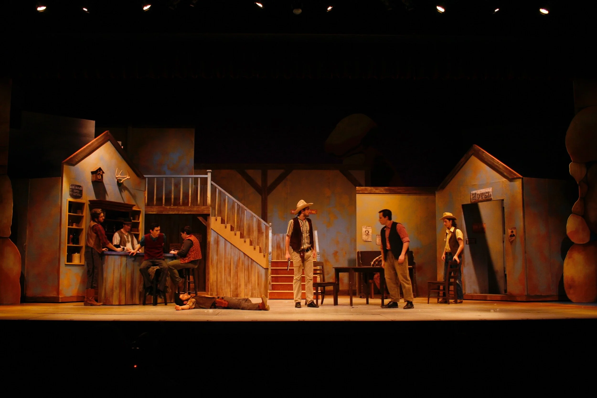 Saloon interior- each set is the backside to the exterior street sets.