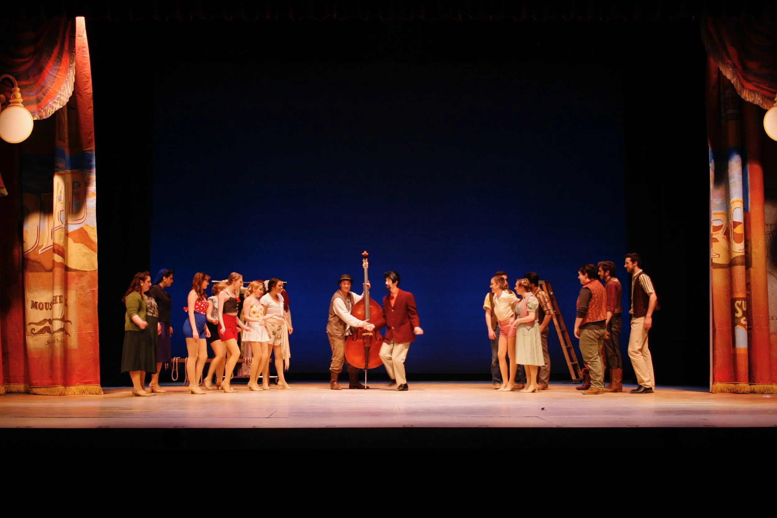 Gaiety theatre stage- on stage rehearsal