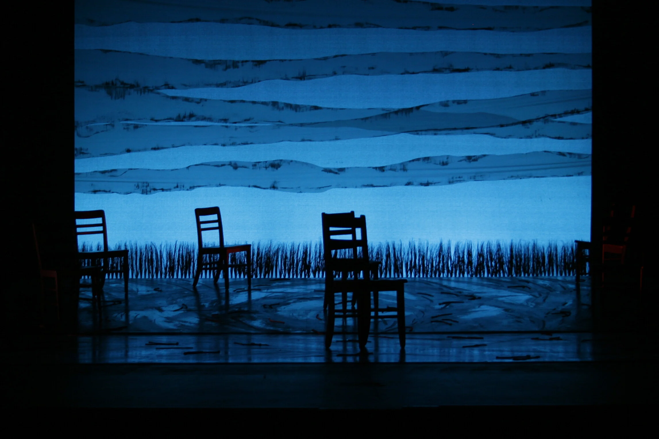 End of show, empty chairs
