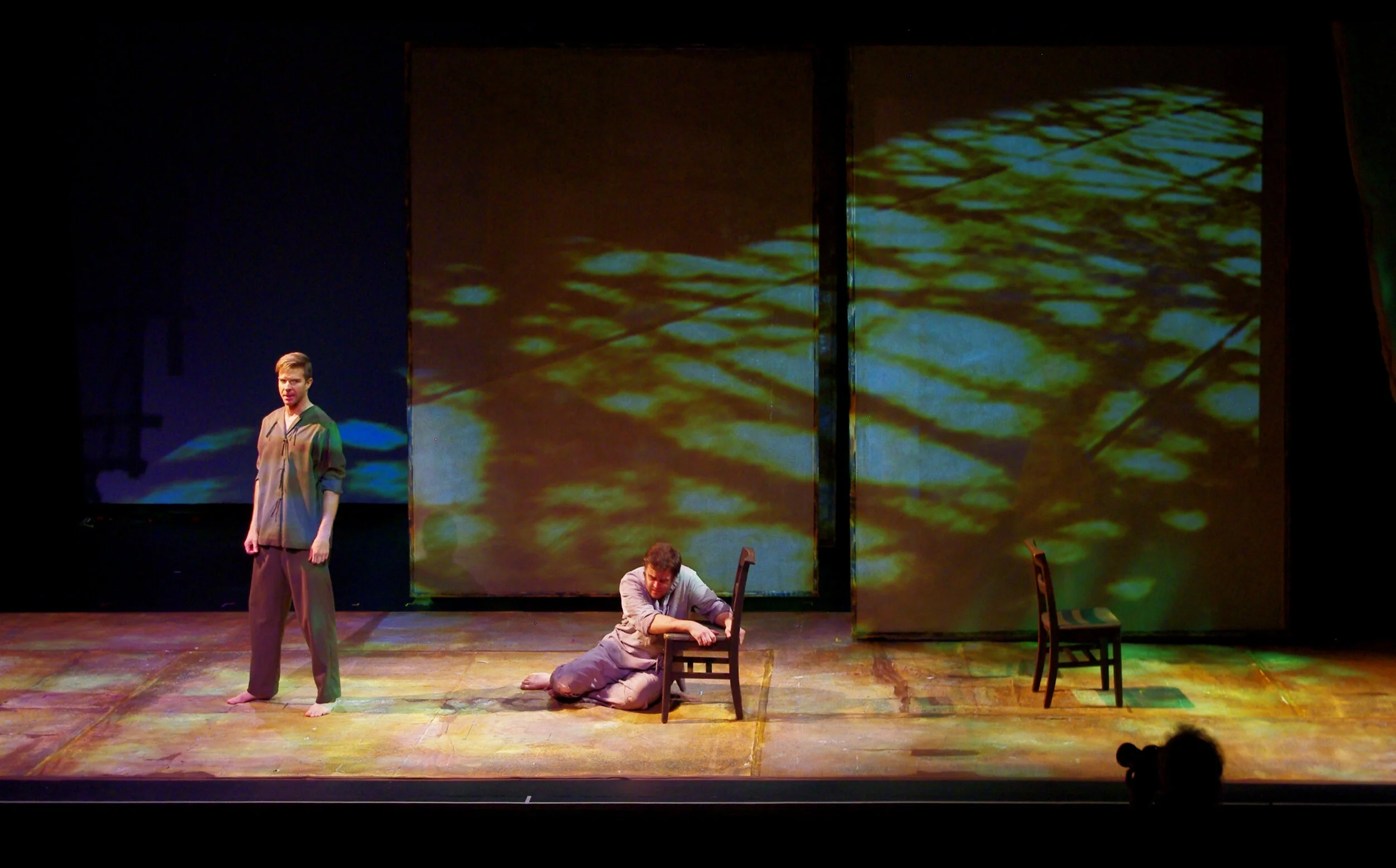 Prod photo: Prison cell-bamboo shadows as projections