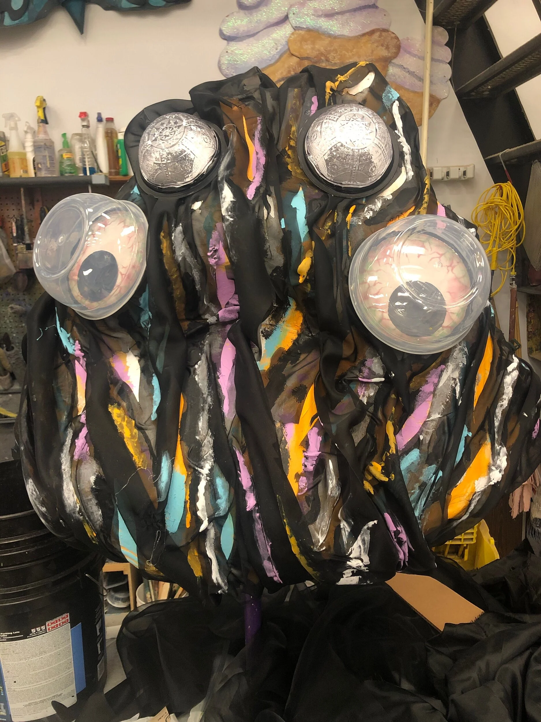Spider puppet head