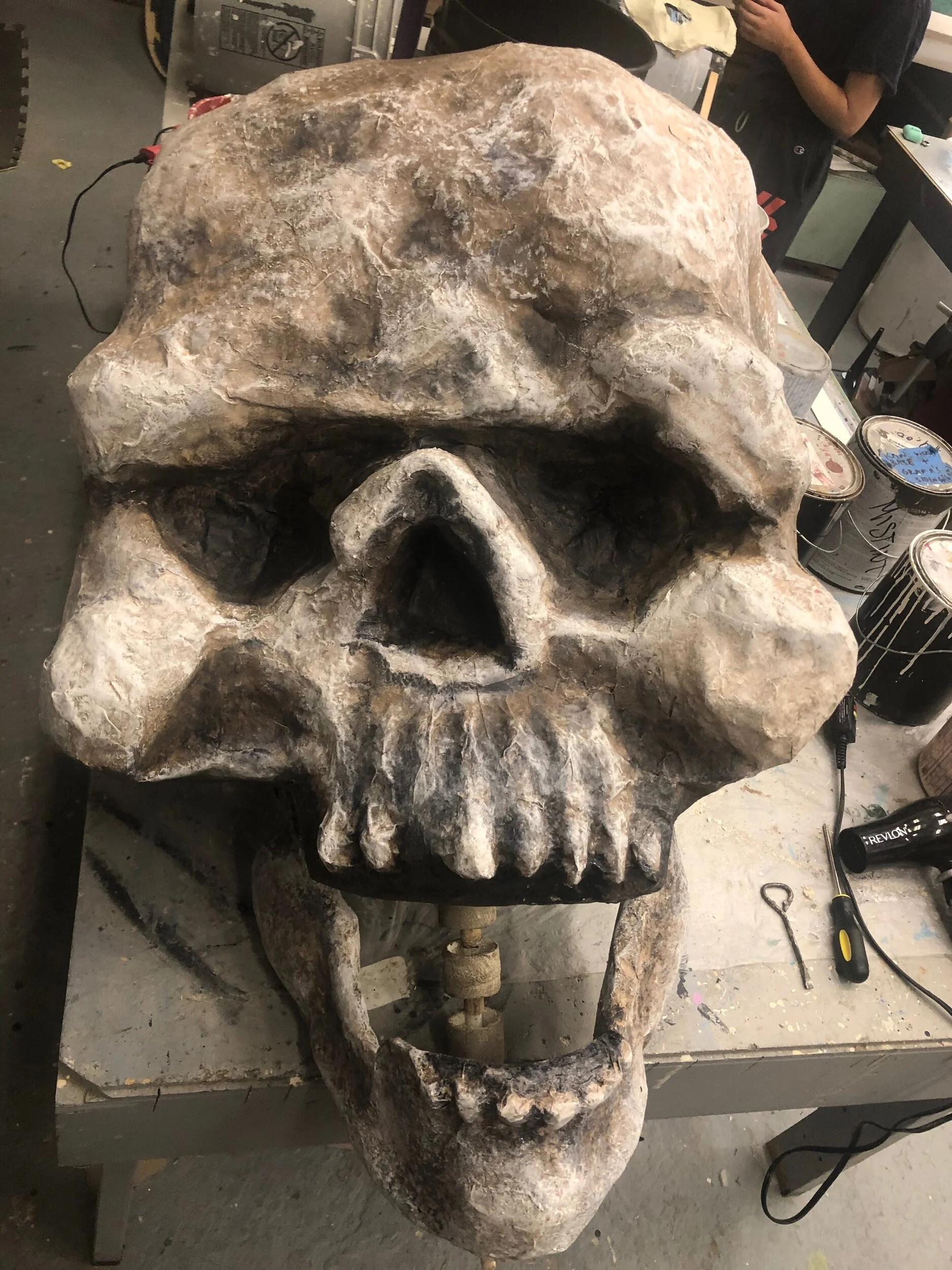 Joile's head with articulated jaw