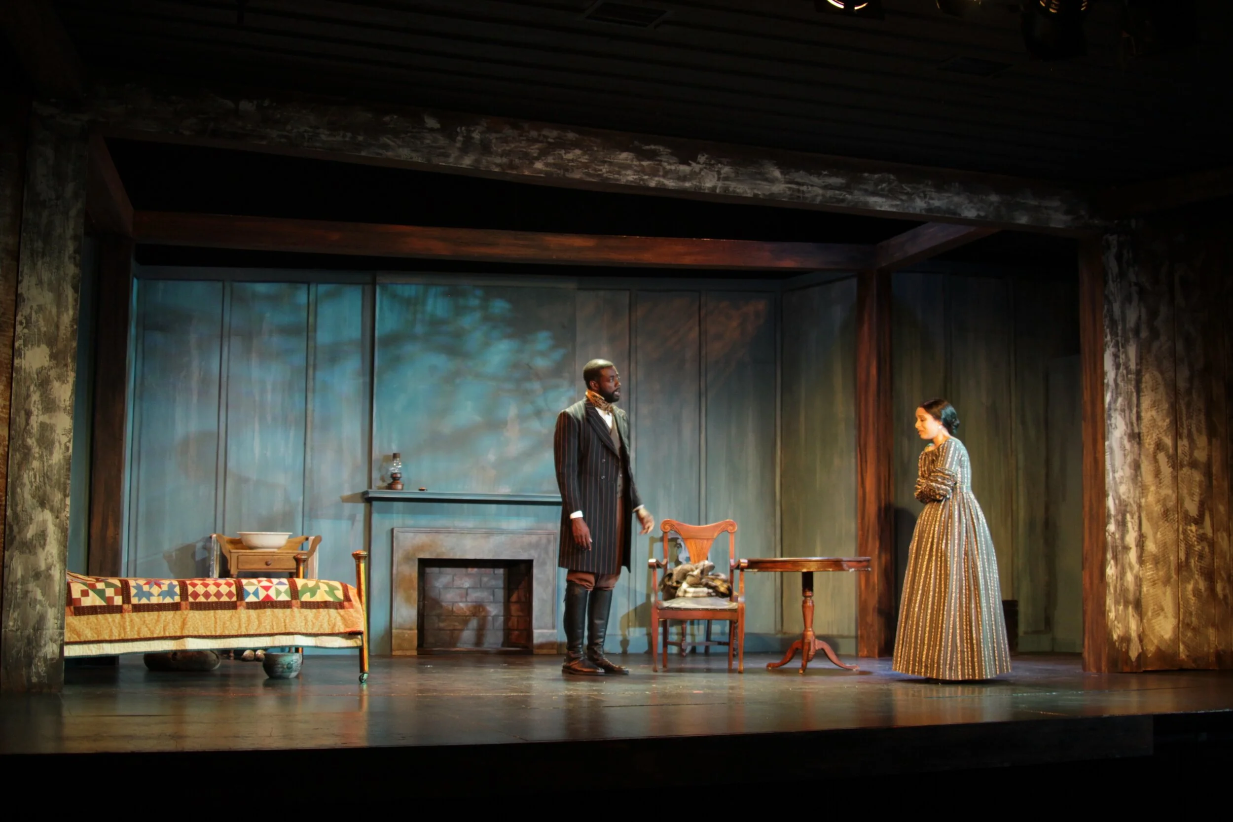 Prod photo:  you can see the influence off the slave quarters and ship's hold on this interior space