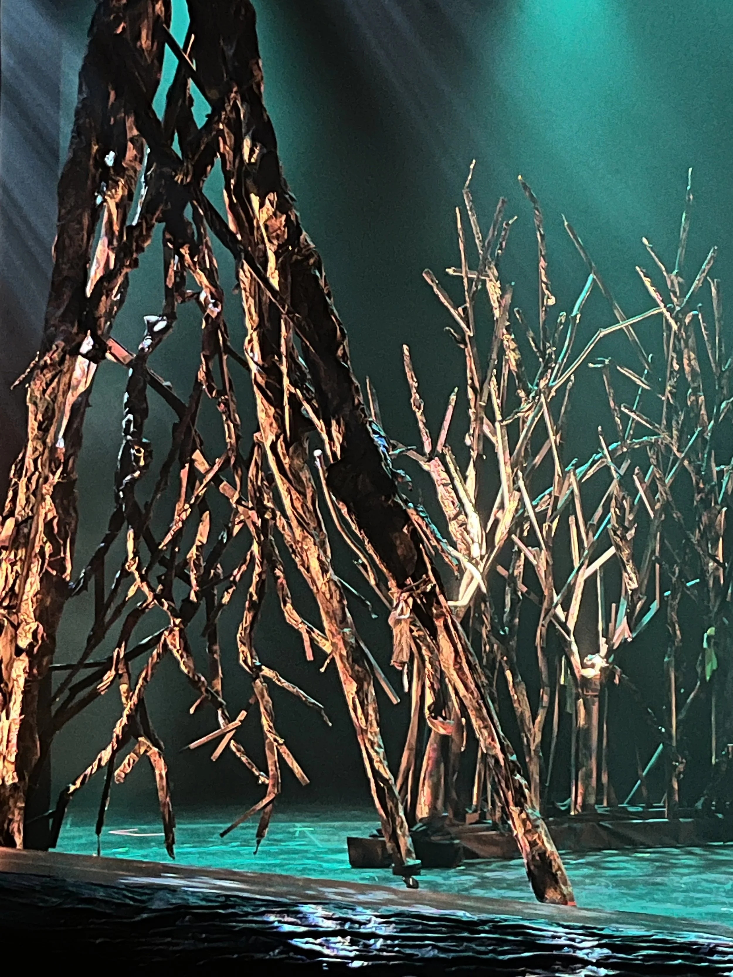 Trees rotated to alter the playing space