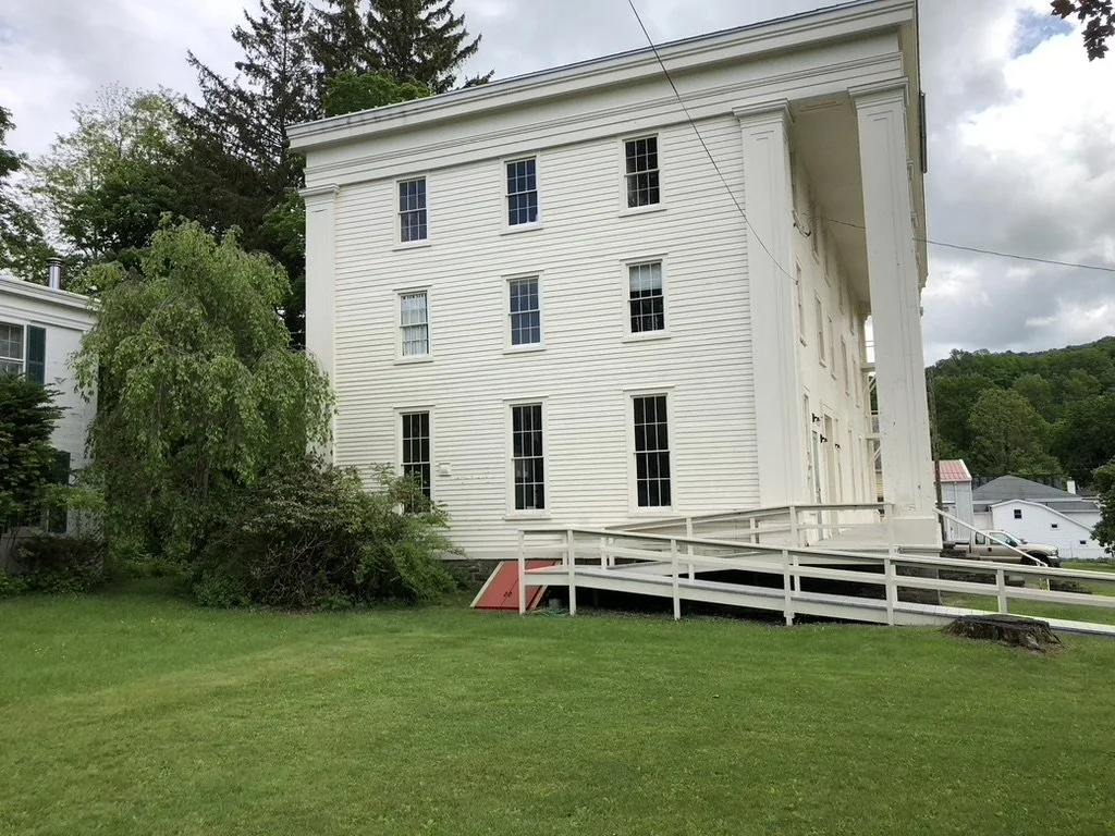 Franklin Stage building before the stage was erected