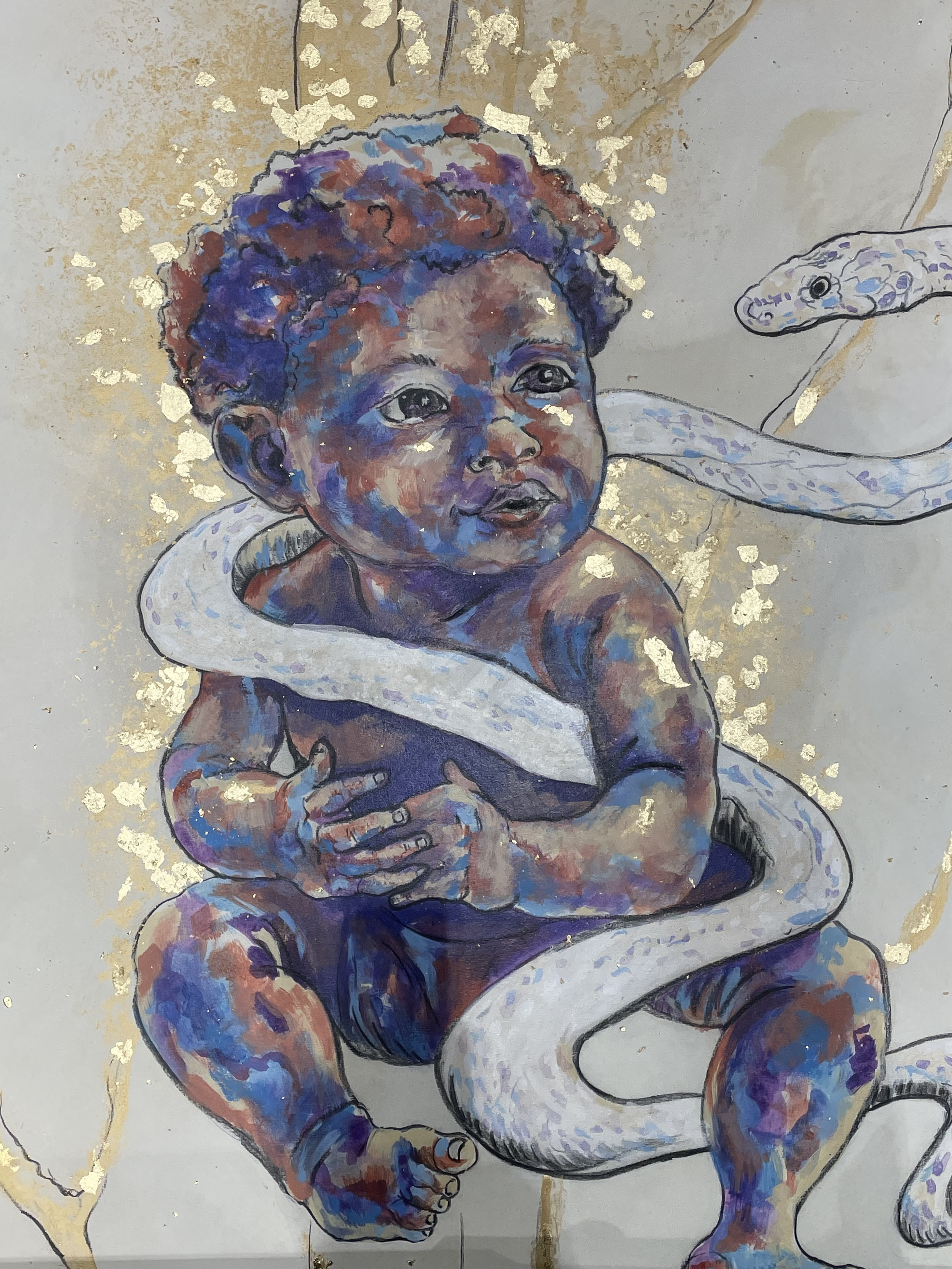 serpent and child