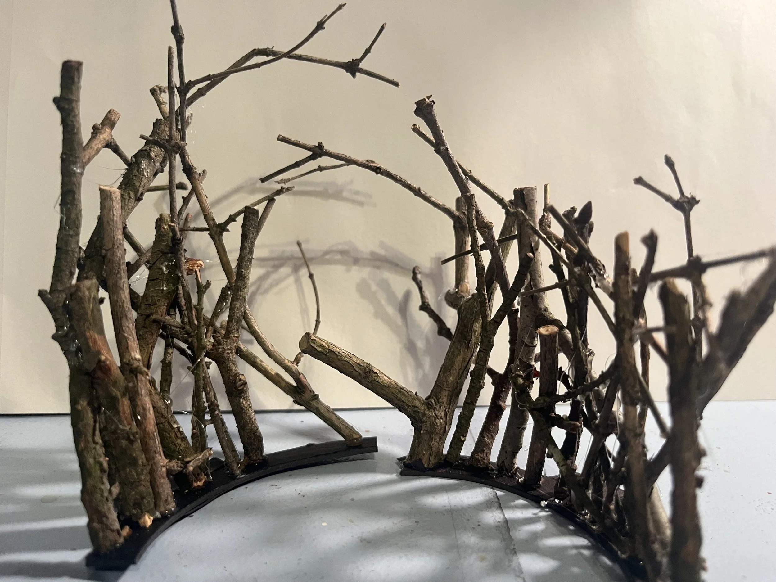 Model- designing woods that can rotate and transform