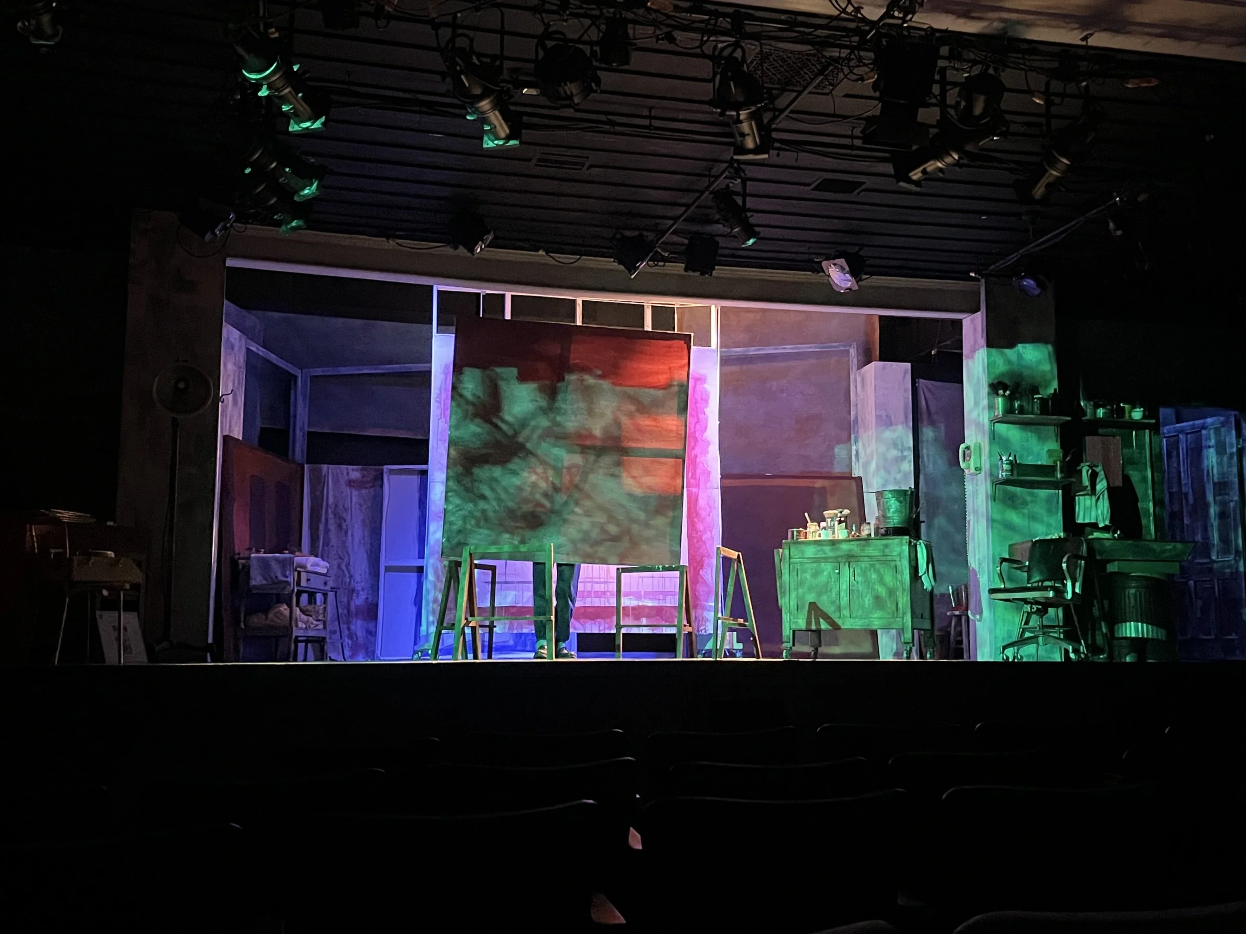 interlude- I designed lights to reflect the mood between scenes and allow time for transitions