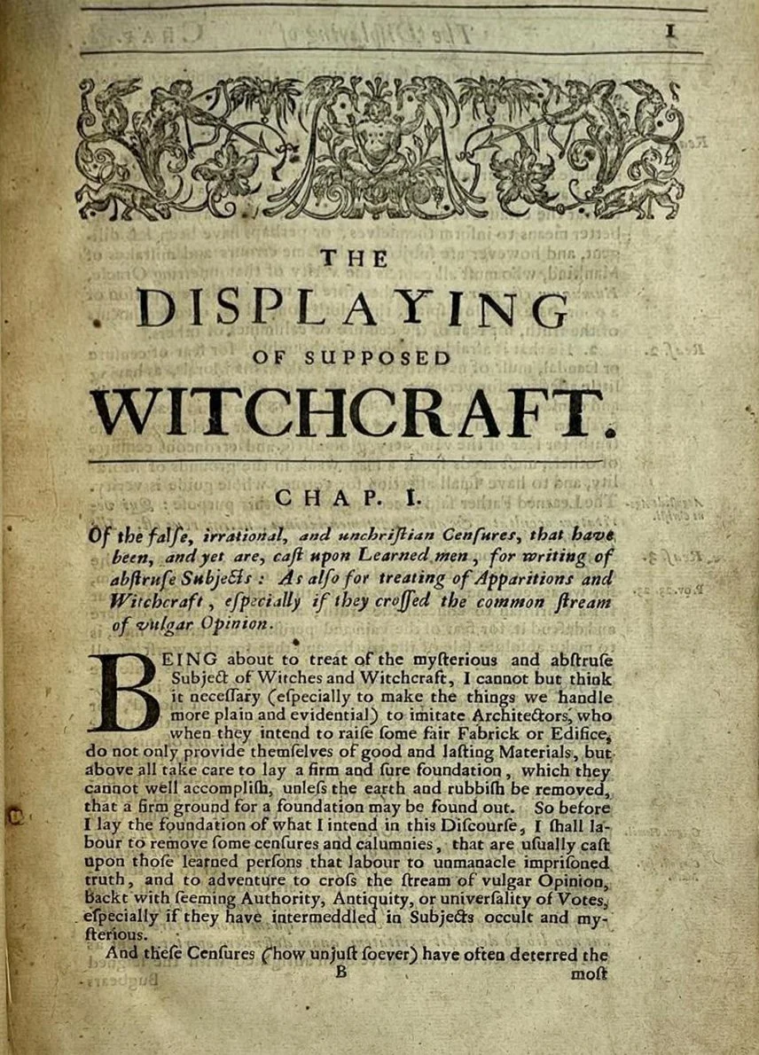 Historic documents on witches