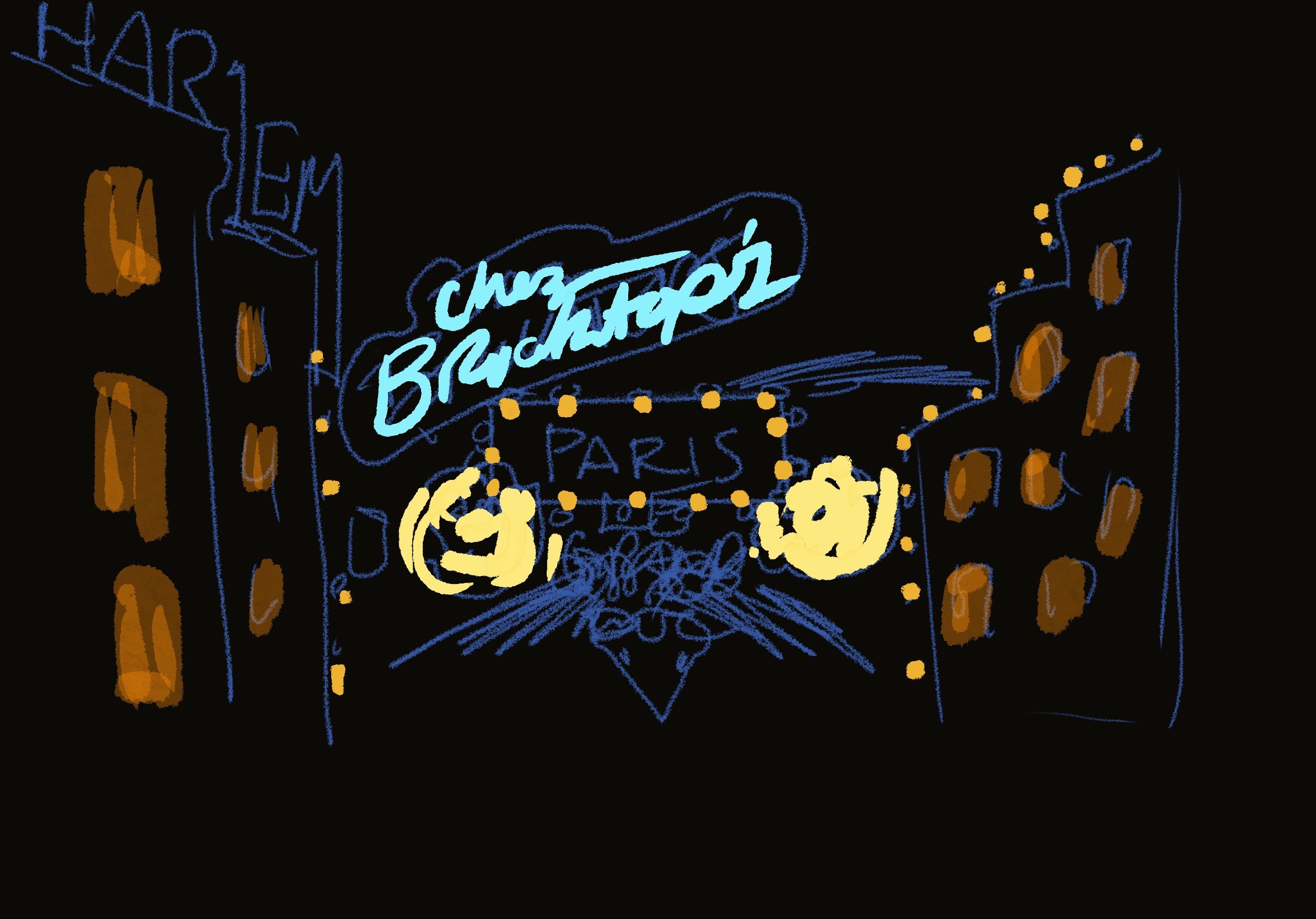 Digital concept art of the signs and how they might illuminate