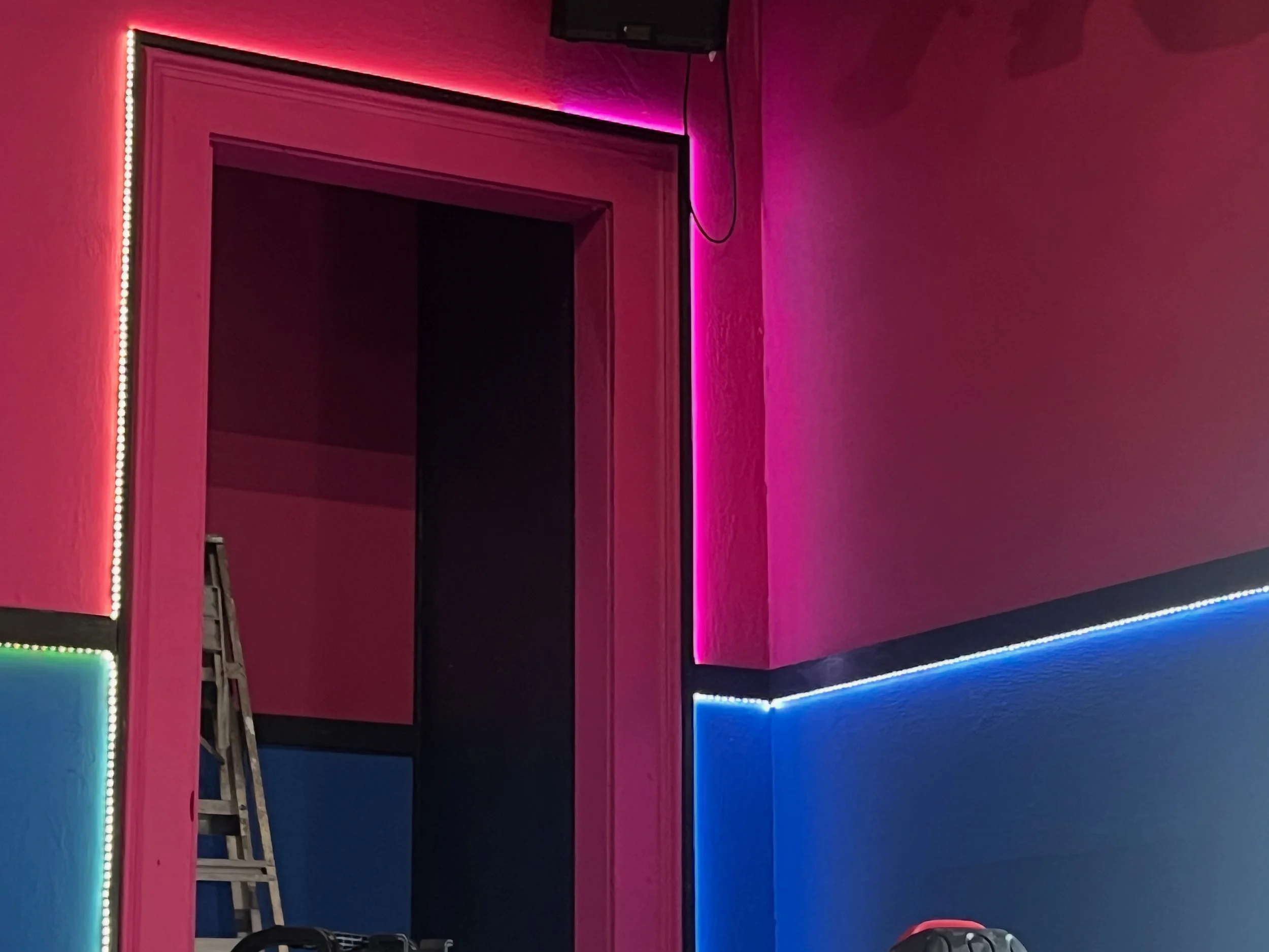 LED tape added to the set
