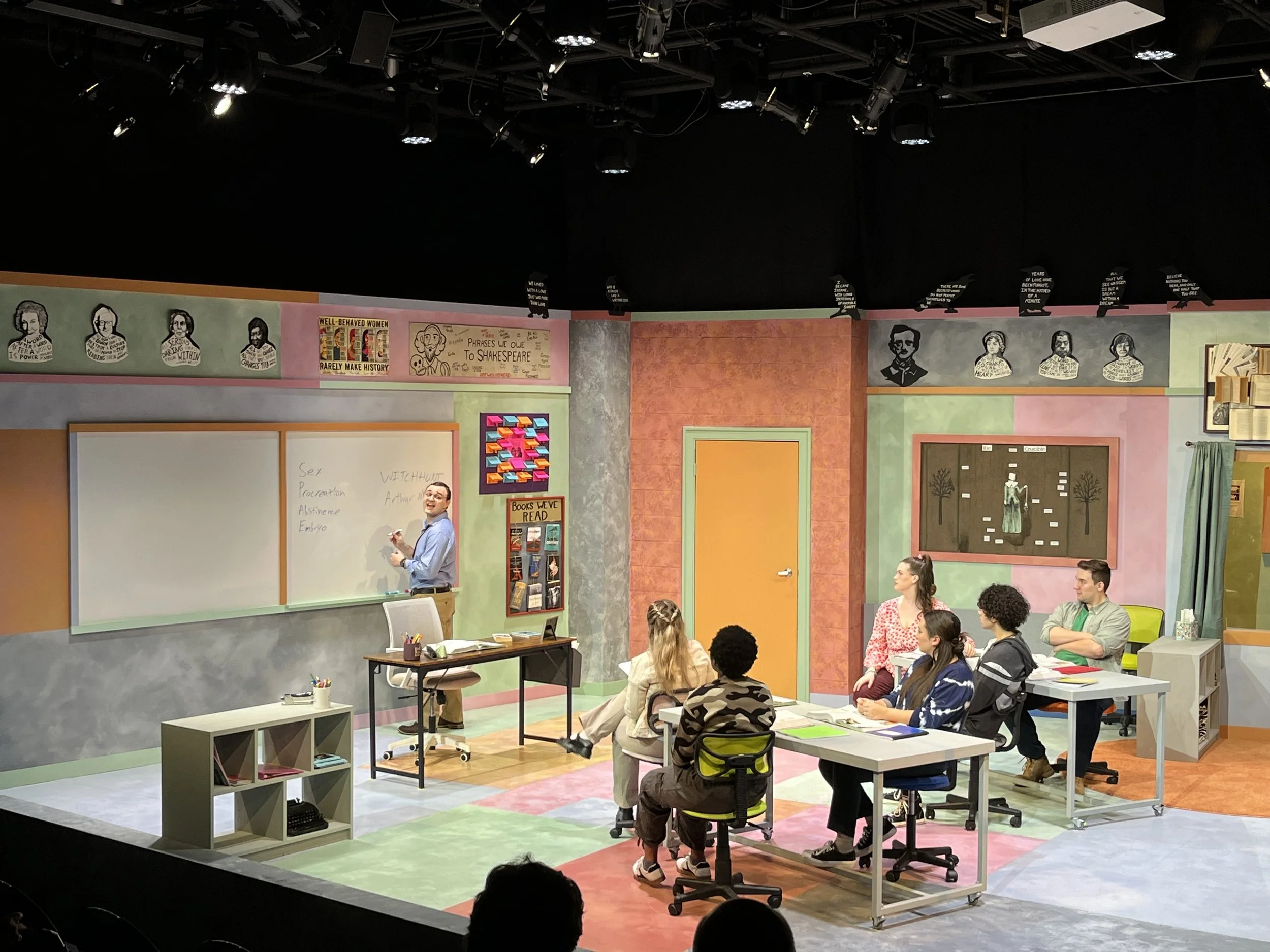English teacher Carter Smith prepares his lesson