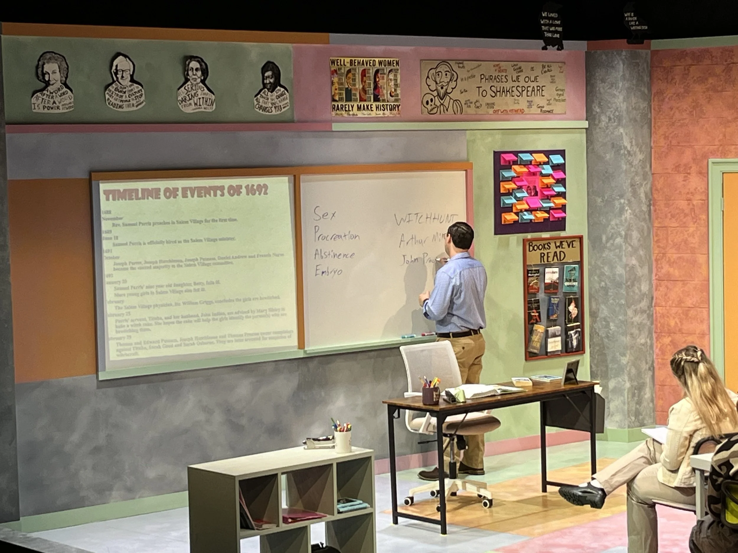 Projections aided that feel of a smart classroom