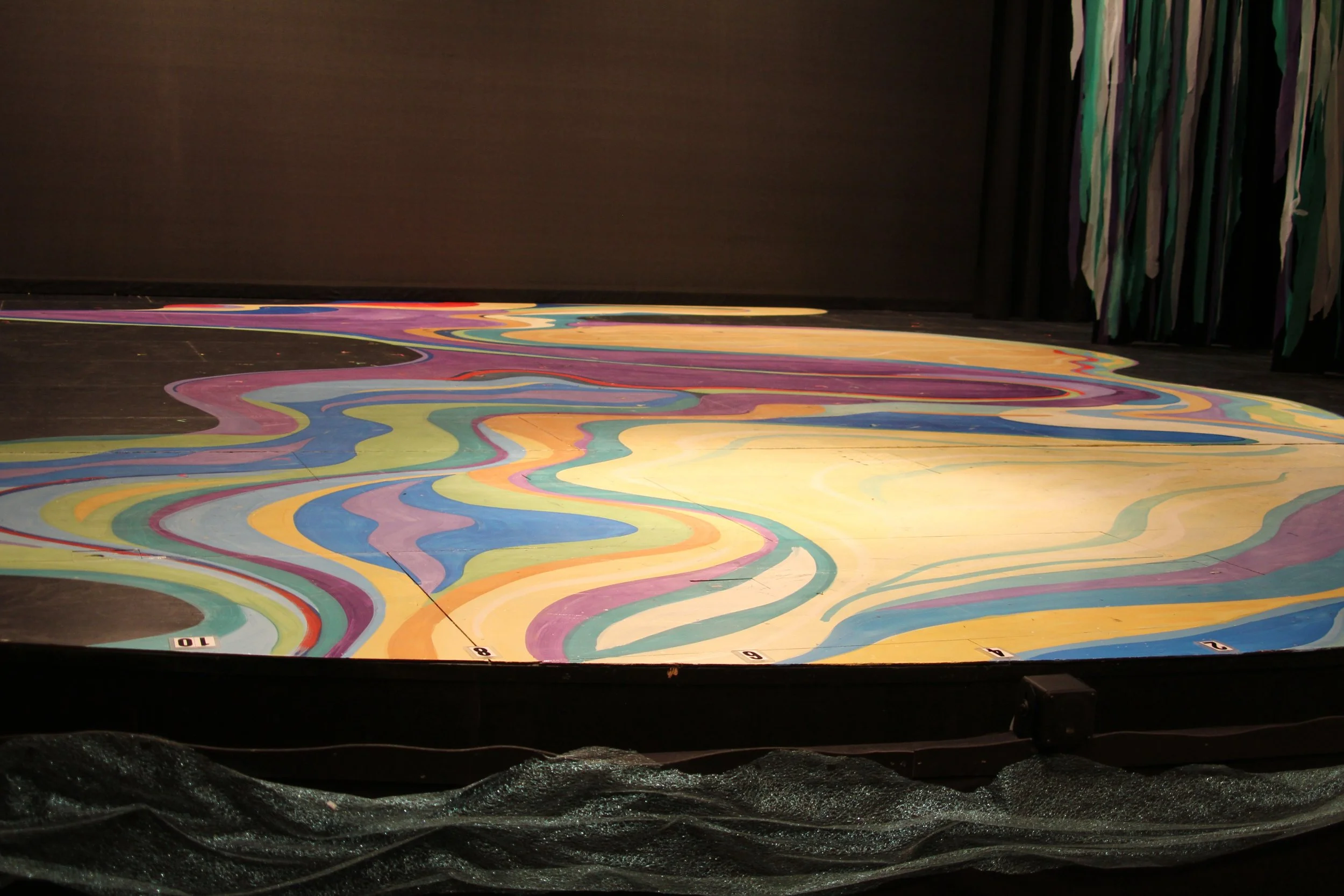 Painted "River" floor