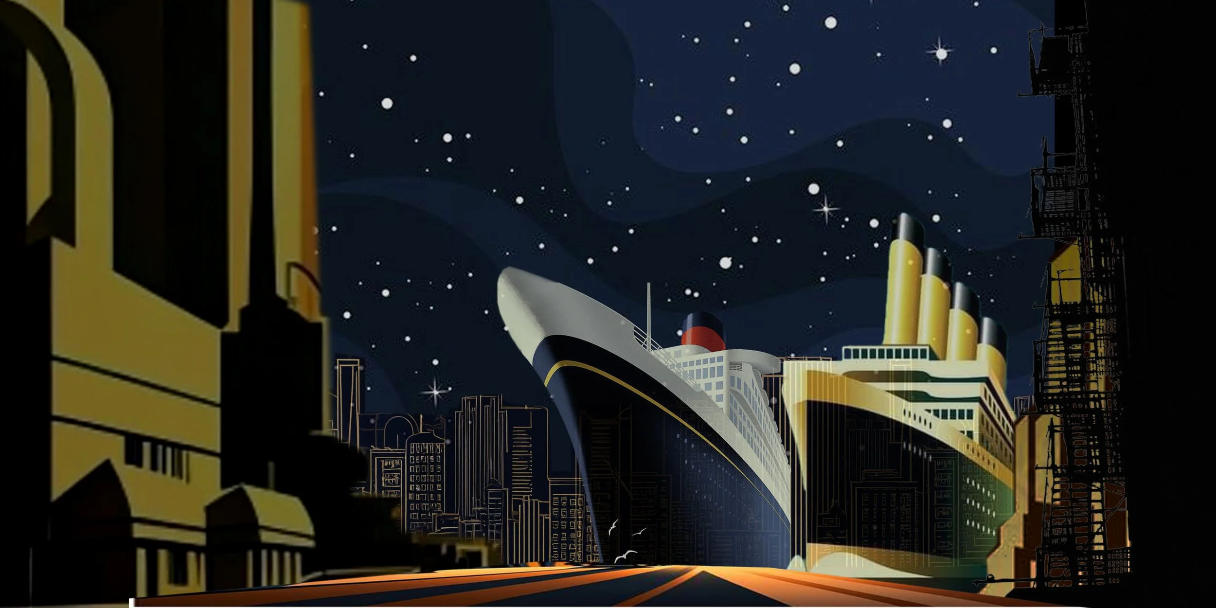 Projection artwork for NYC