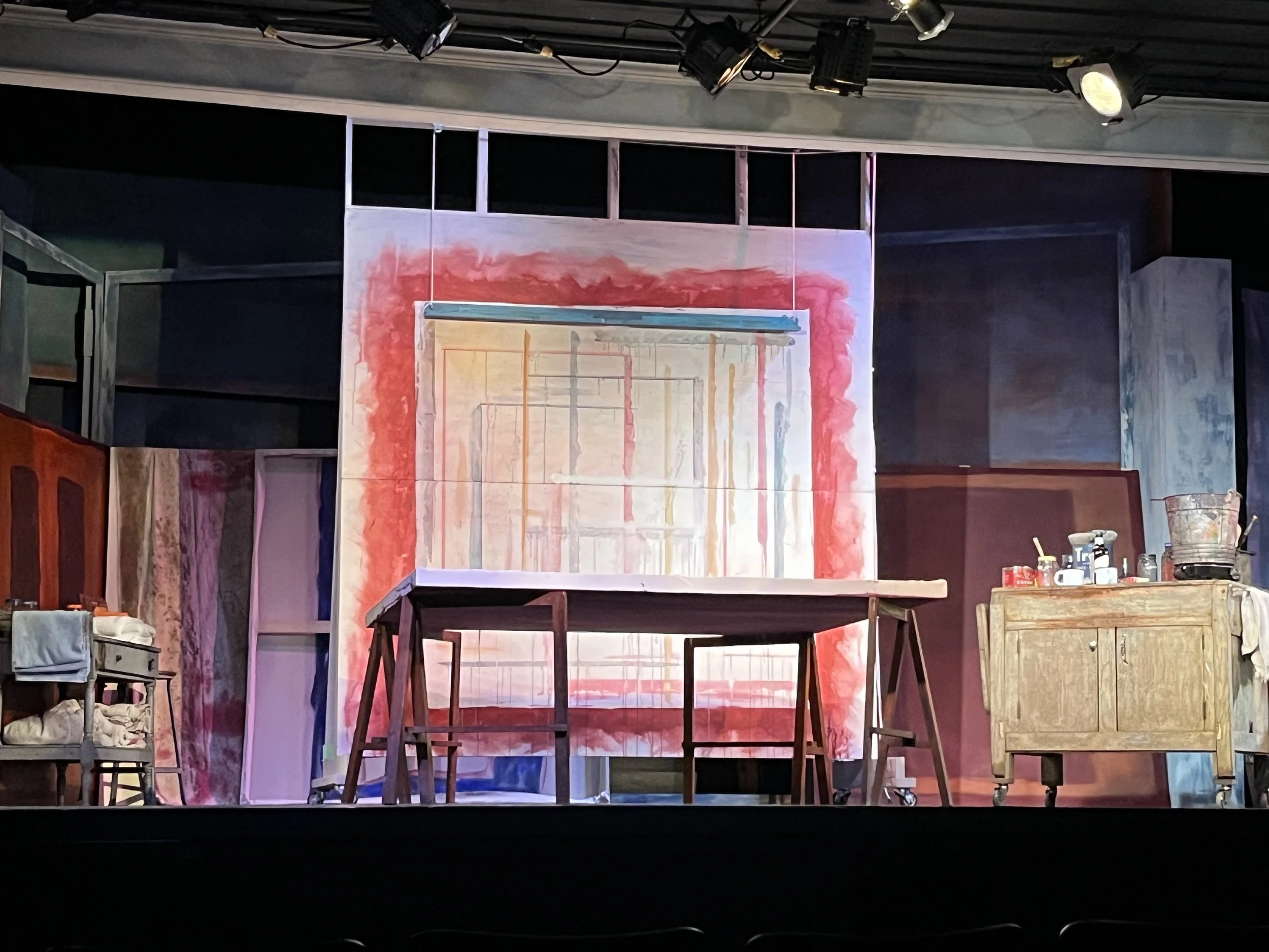 Rothko's easel- I designed a working replica of Rothko's studio easel