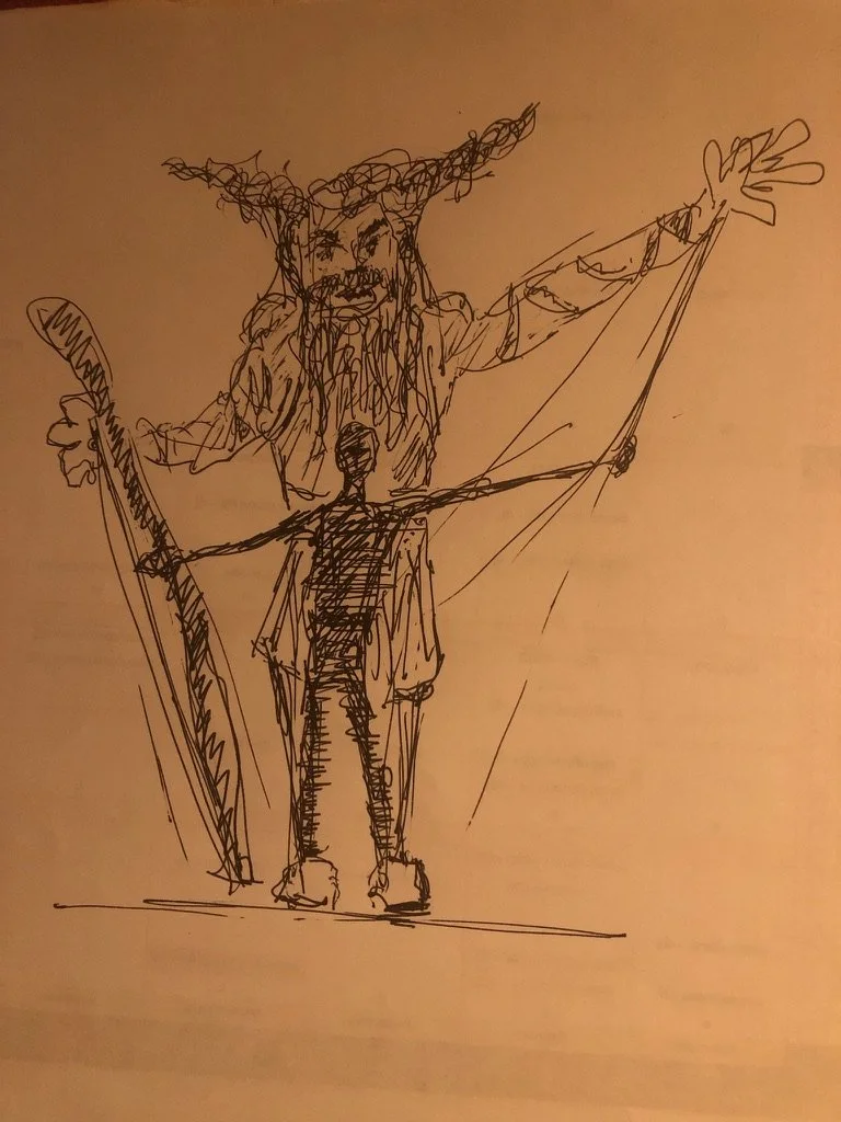 Costume Designer, Mark Reynolds sketch
