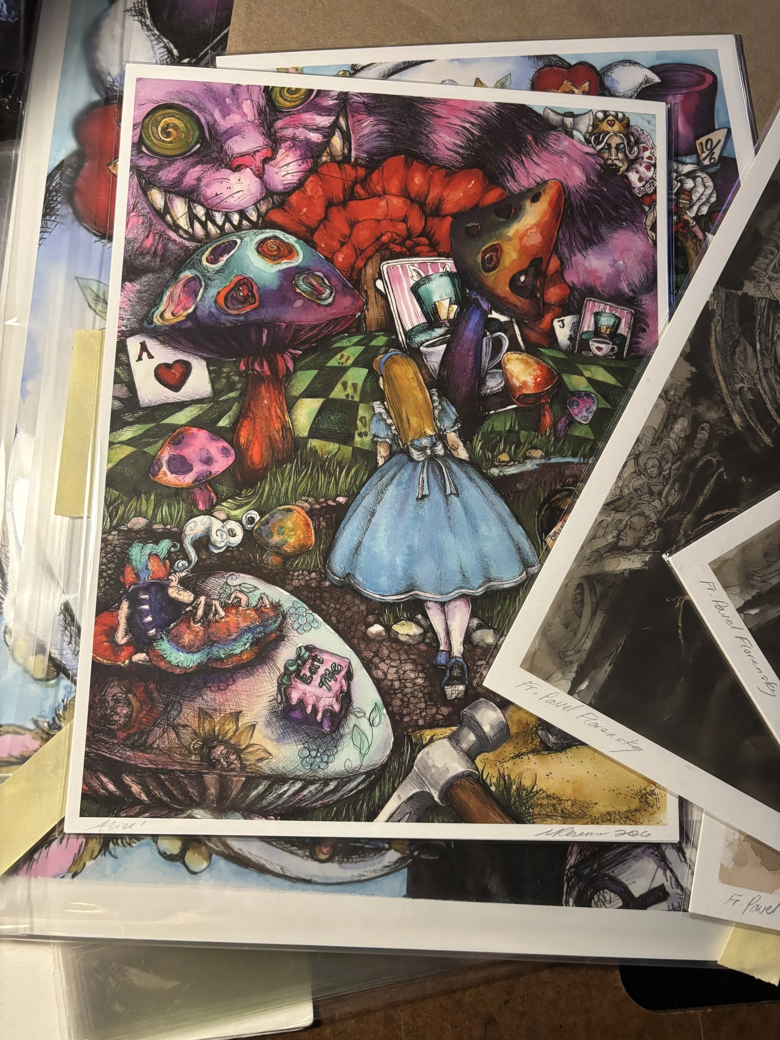 Alice in Wonderland, 9"x12'" Art Print