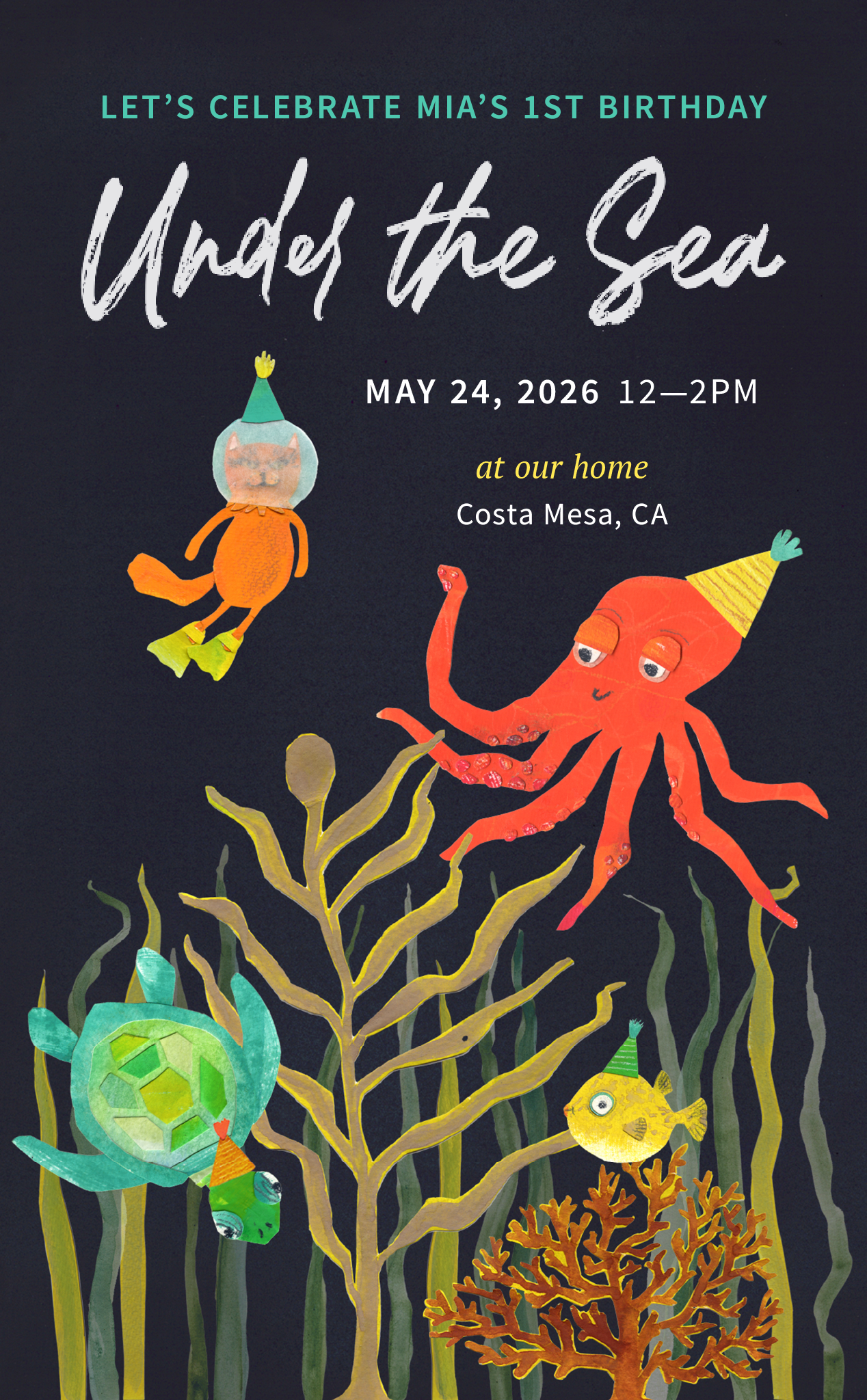 Under the Sea Birthday Invitation