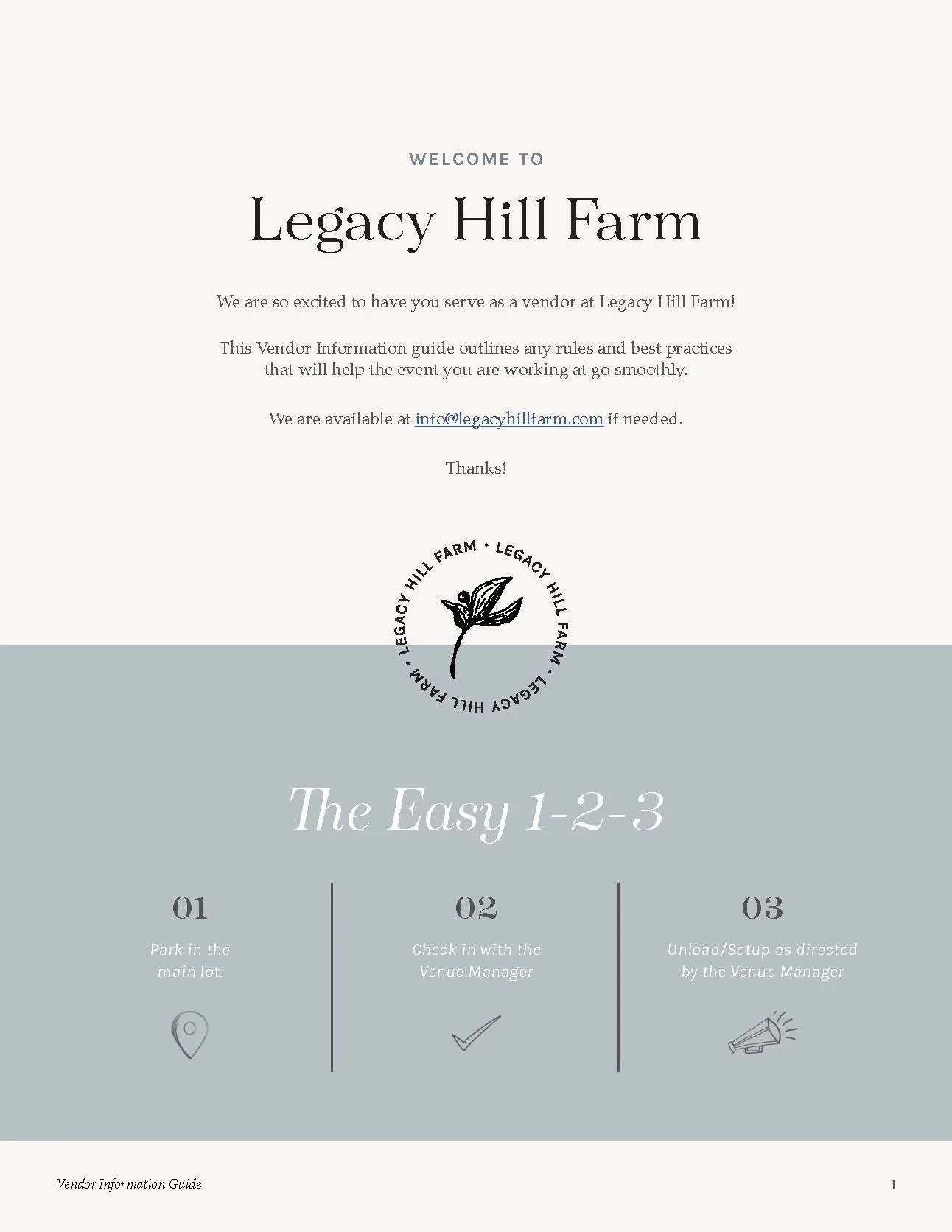 Vendor Information Guide