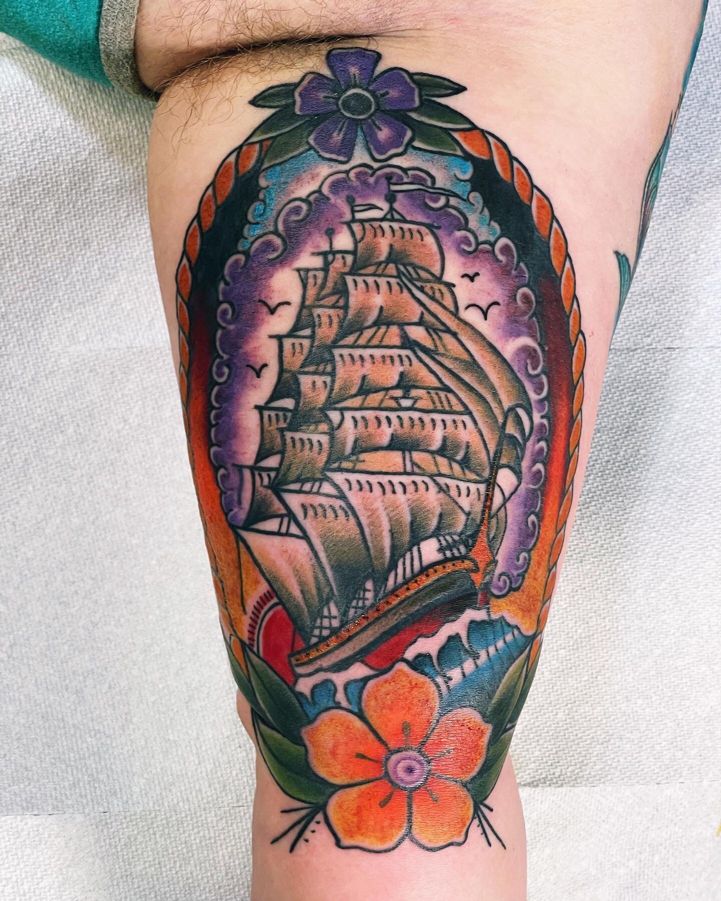 &ldquo;Sailing is, like, so not the fastest way to get anywhere.&rdquo;
Done with
@crybabytattooproducts @nedzrotary @poisoned_machines @industryinks @electrumsupply @tattcom 
.

.
.
.
.
.
#traditionaltattoo #tattoo #tattooart #tattooideas #tattoos #