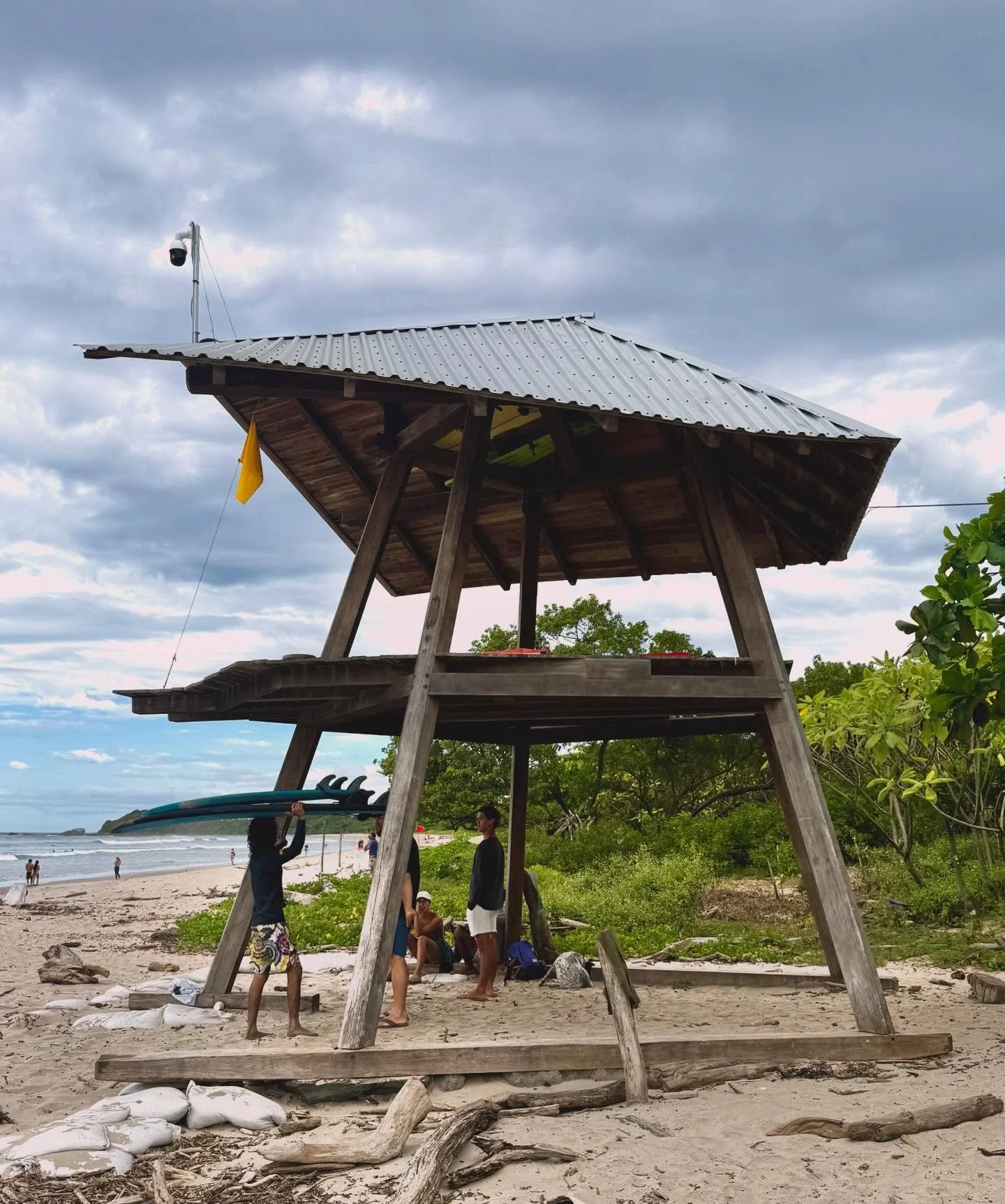 Happy Thanksgiving from Berg Design.
We like to feature beautiful design encountered while traveling.

Featuring a truly inspired locally designed life guard stand in Costa Rica.
Intricate framing and joinery support enigmatic and uplifting roof geom