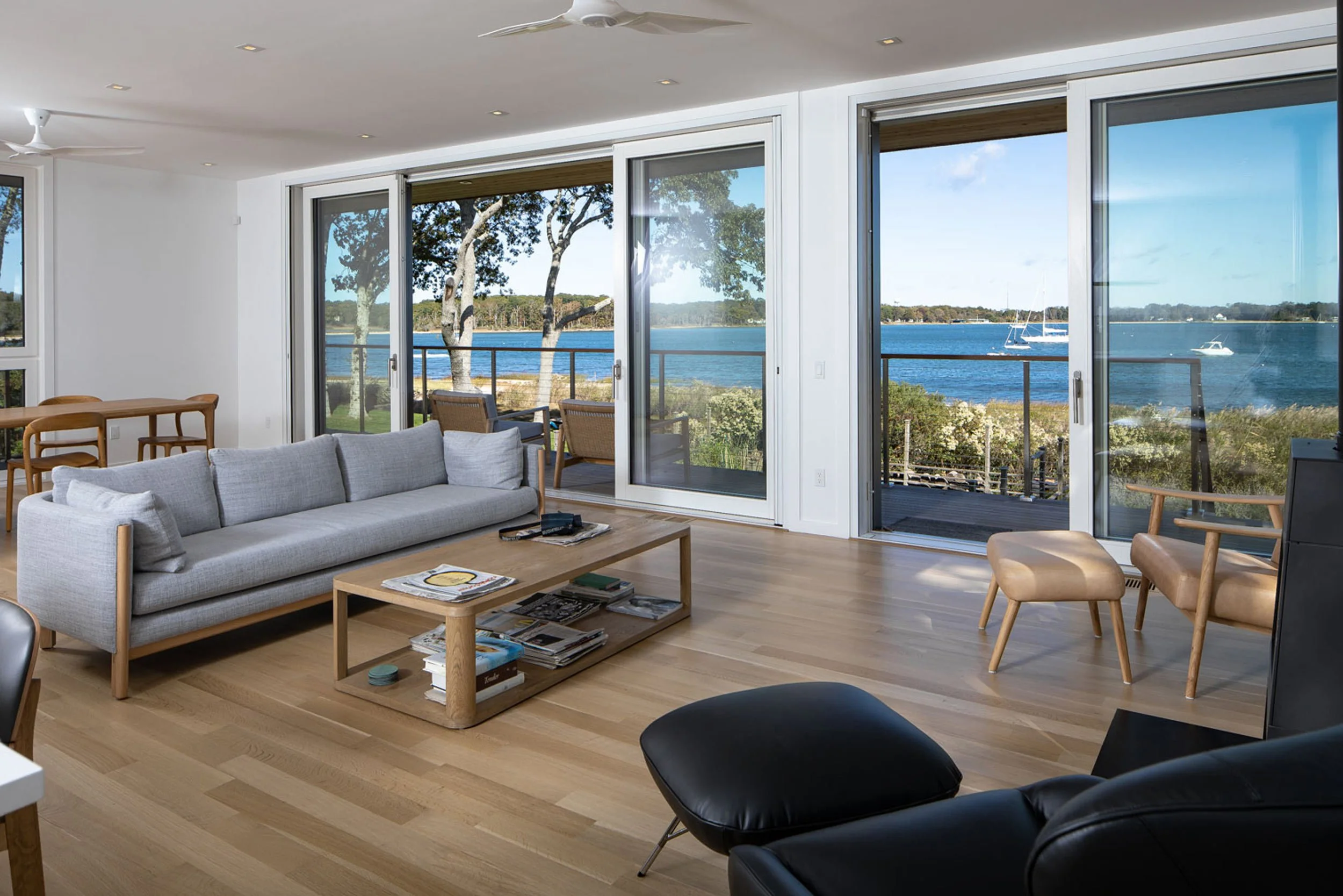 bay view doors with centor screens, North Fork, Long Island