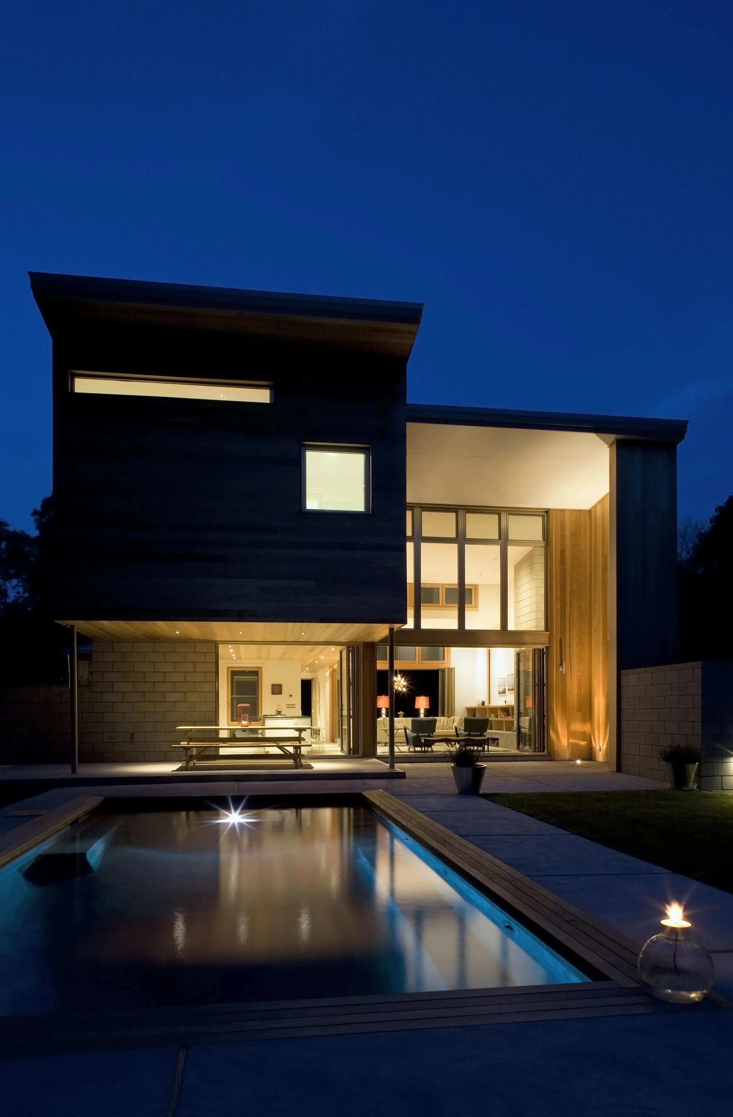 Open living at old stone highway house