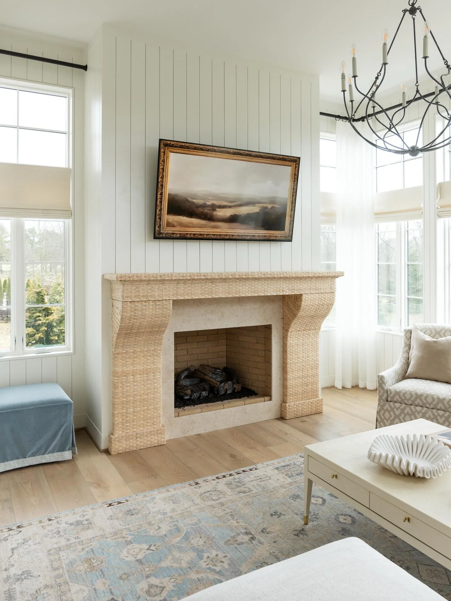 It&rsquo;s been two years since inception, and the mantel is complete! Woven with white ash over a wood frame for a beautifully crafted home in Lexington. Thank you @designlinkinteriors for your trust and shared vision on this piece. I&rsquo;ll share