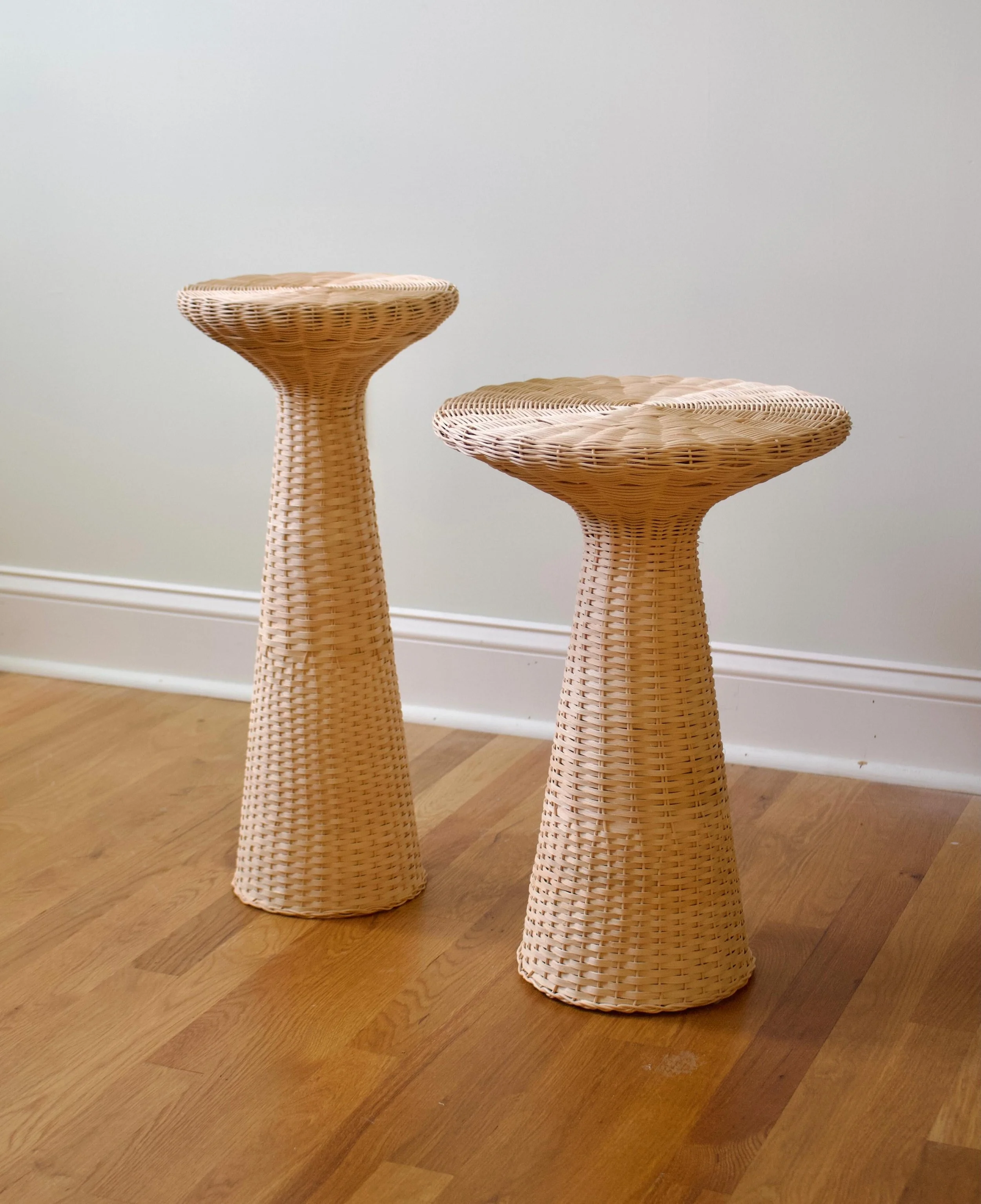 This Friday I&rsquo;ll be updating my site for the first (and maybe only) time this year! A little bit of everything, including these first edition side tables. See you at noon est 🧺