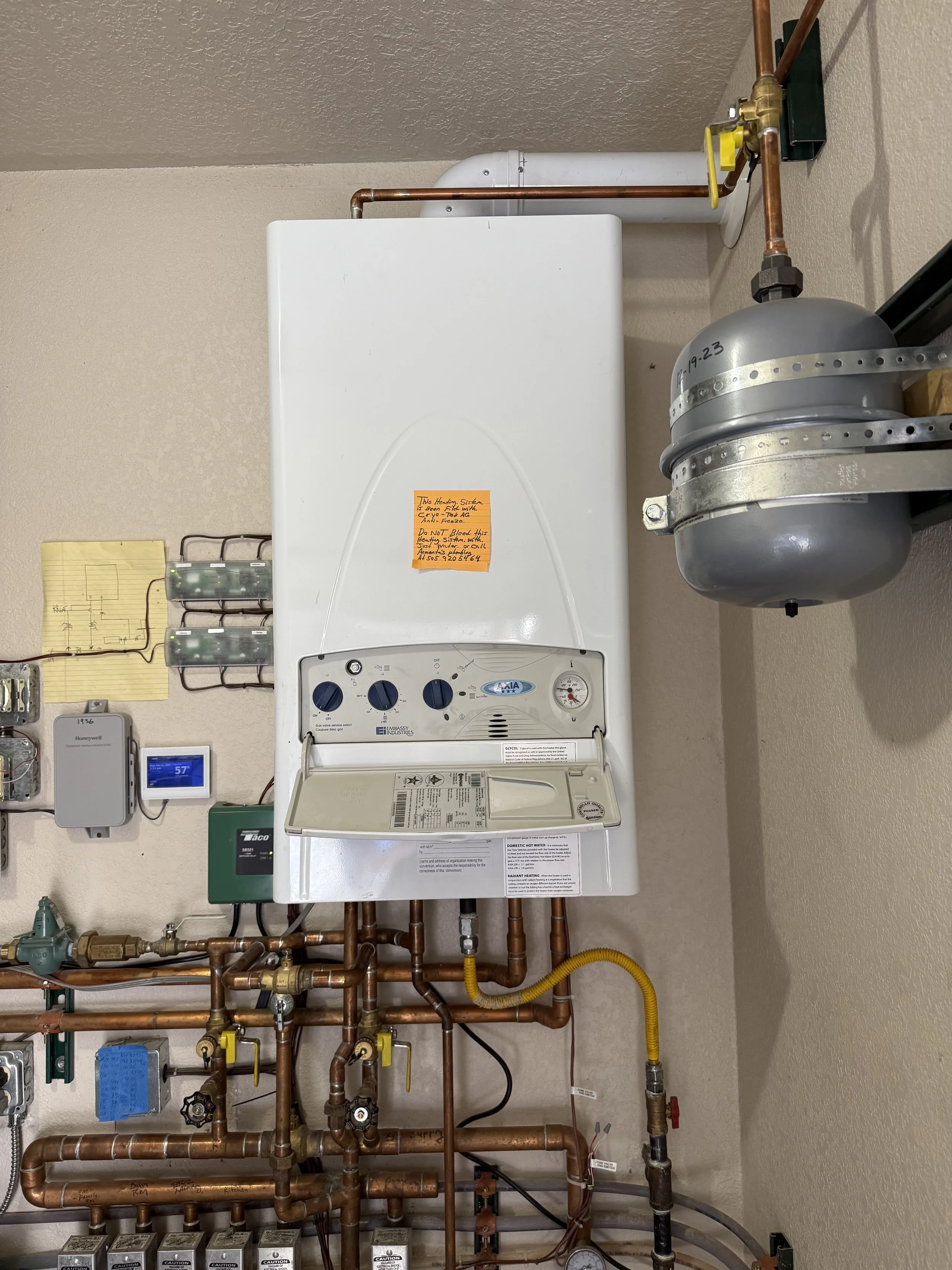 Navien Combi Boiler Install