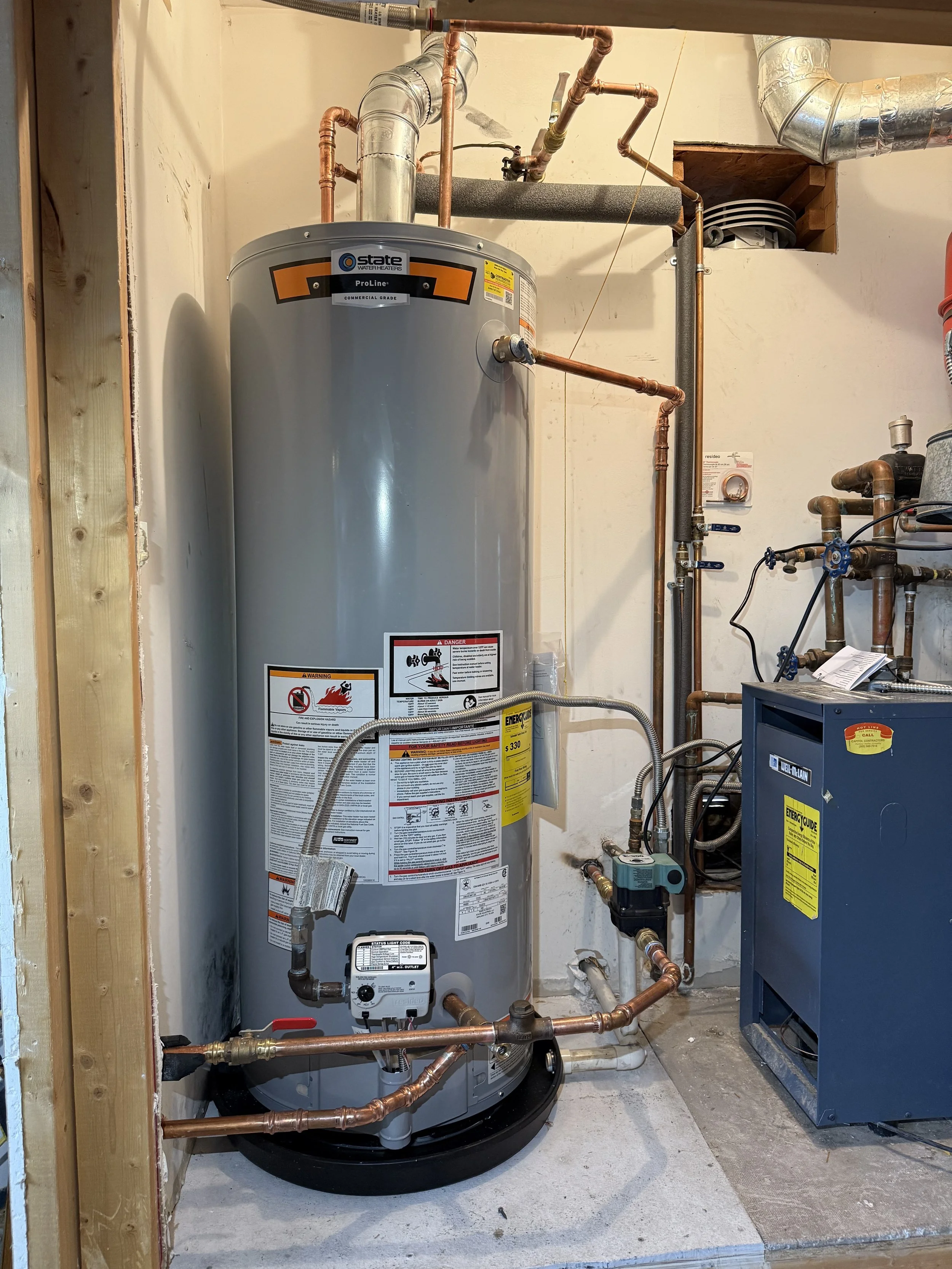 50gal NG Water Heater with Recirculation Pump