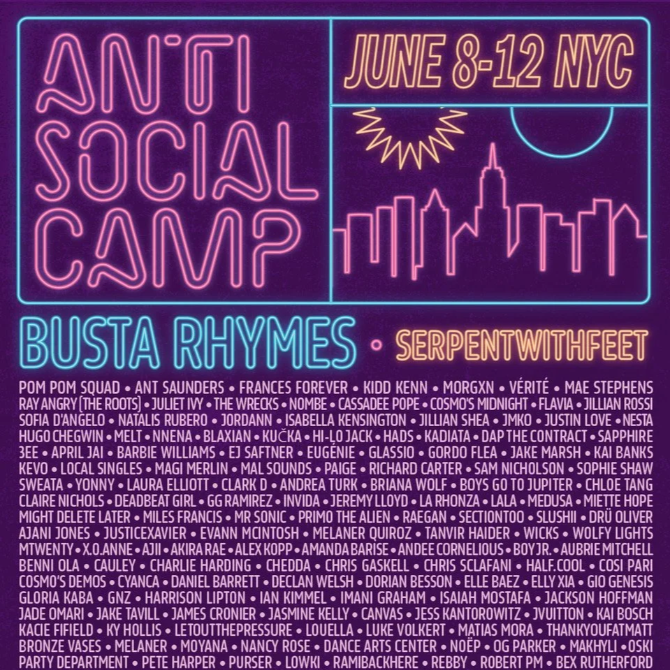 Anti Social Camp NYC '2026
