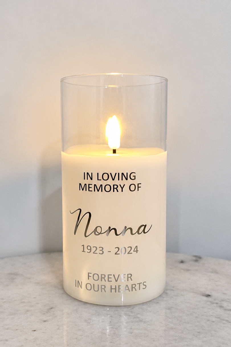 Personalised LED Memorial Candle